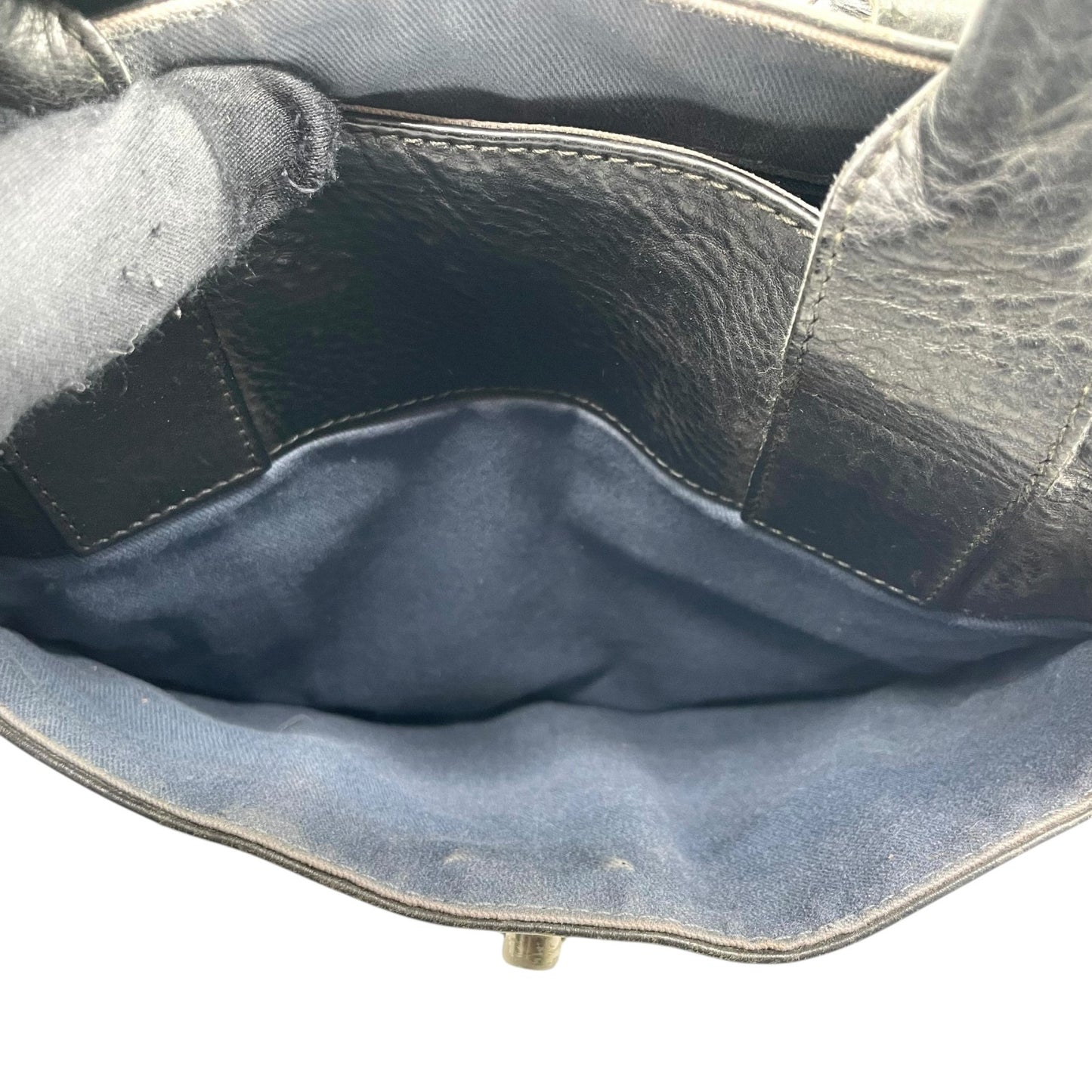 ハンティングワールド HUNTING WORLD トートバッグ ハンドバッグ レザー×キャンバス 黒 ブラック メンズ S68