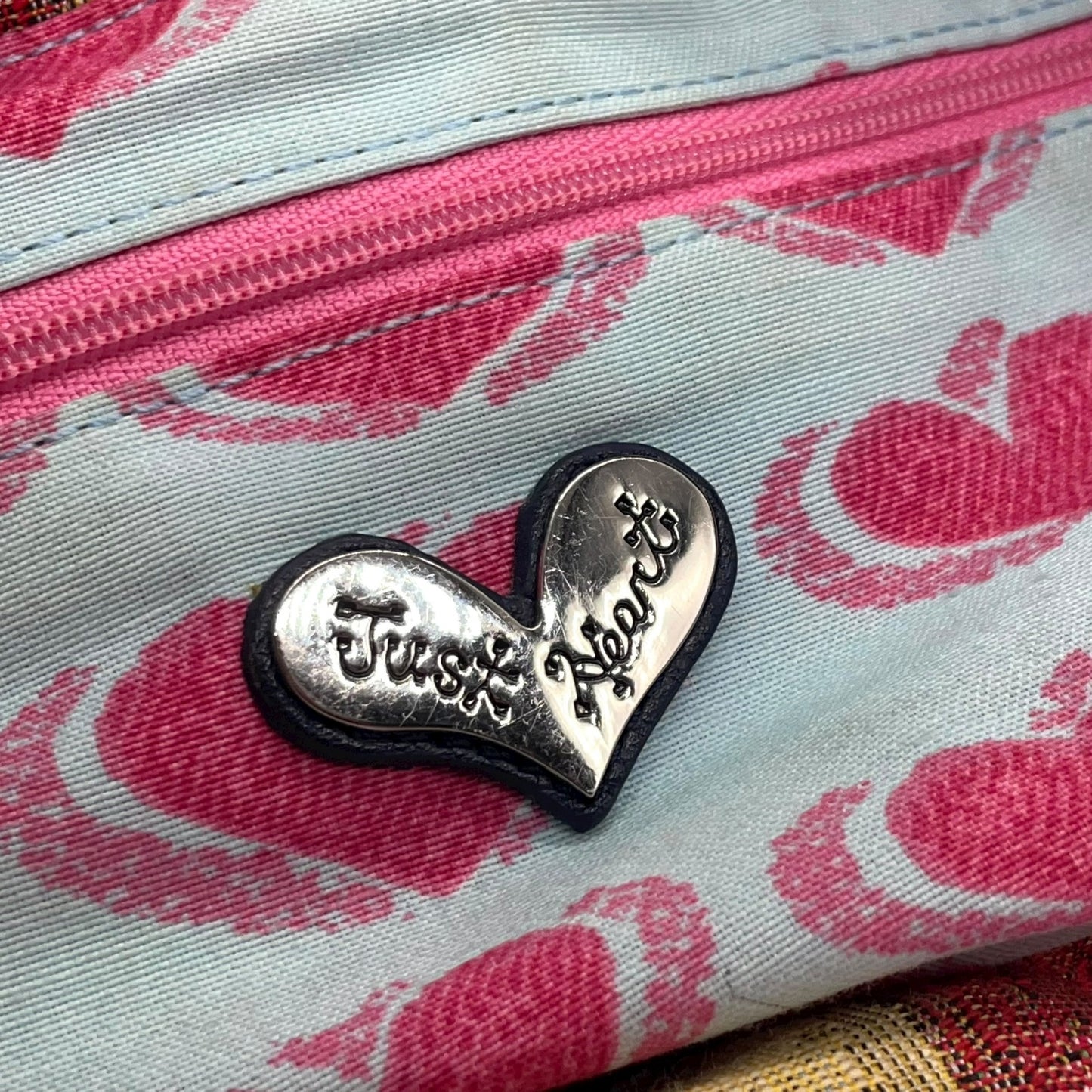 シンクビー Think Bee! ハンドバッグ トートバッグ アメリカ国旗 星柄 ラインストーン スパンコール マルチカラー デニム S90