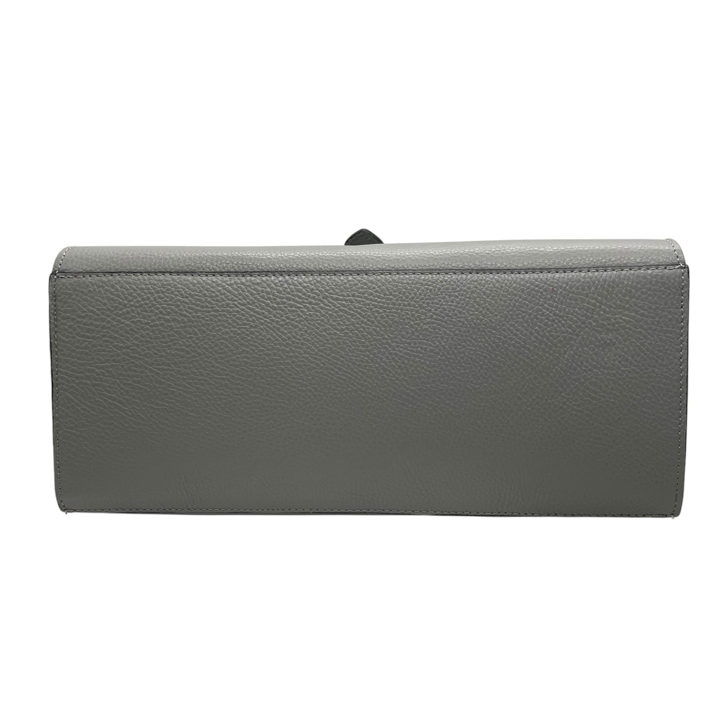 美品 CAMELIA ROMA カメリア 2WAY ハンドバッグ ショルダーバッグ グレー レザー スエード シルバー金具 手提げ 斜め掛け可 エレガント コンパクト レディース Q