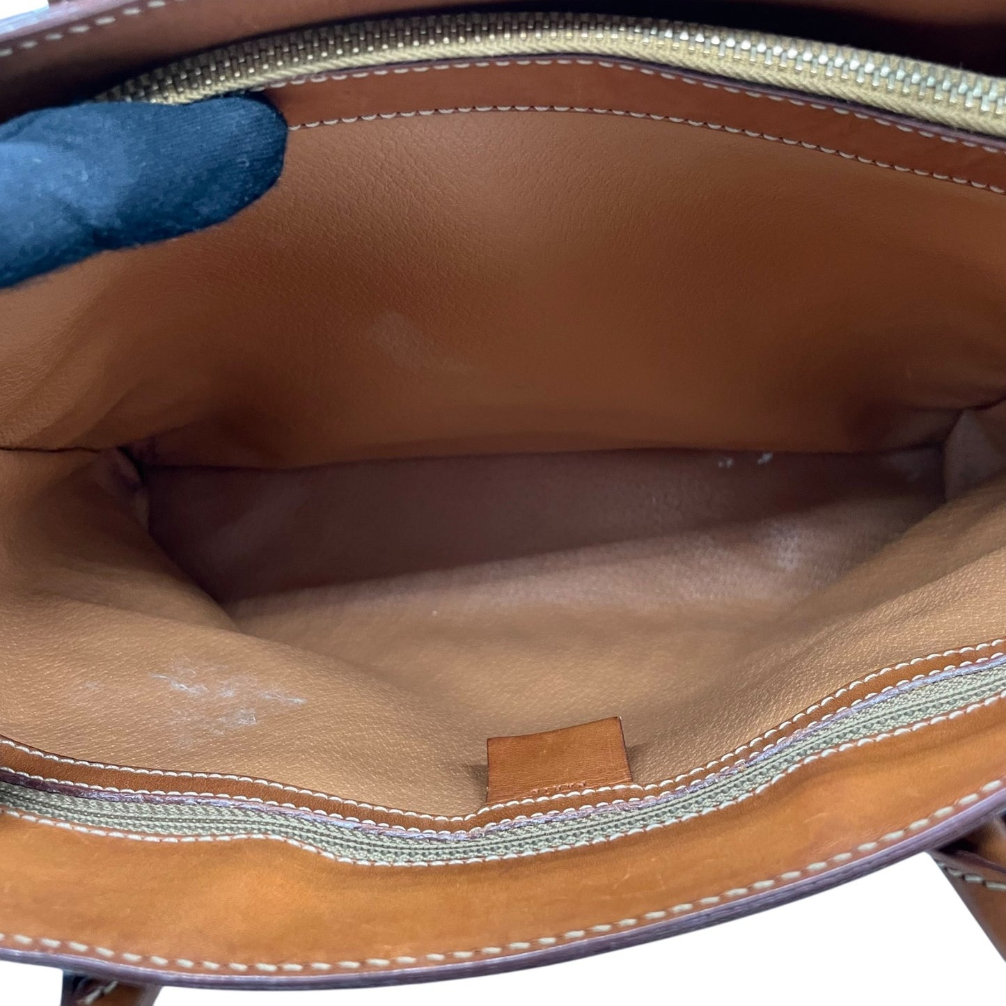 美品 CELINE セリーヌ ヴィンテージ ハンドバッグ マカダム柄 トートバッグ ブラウン レザー PVC MC97 Z1