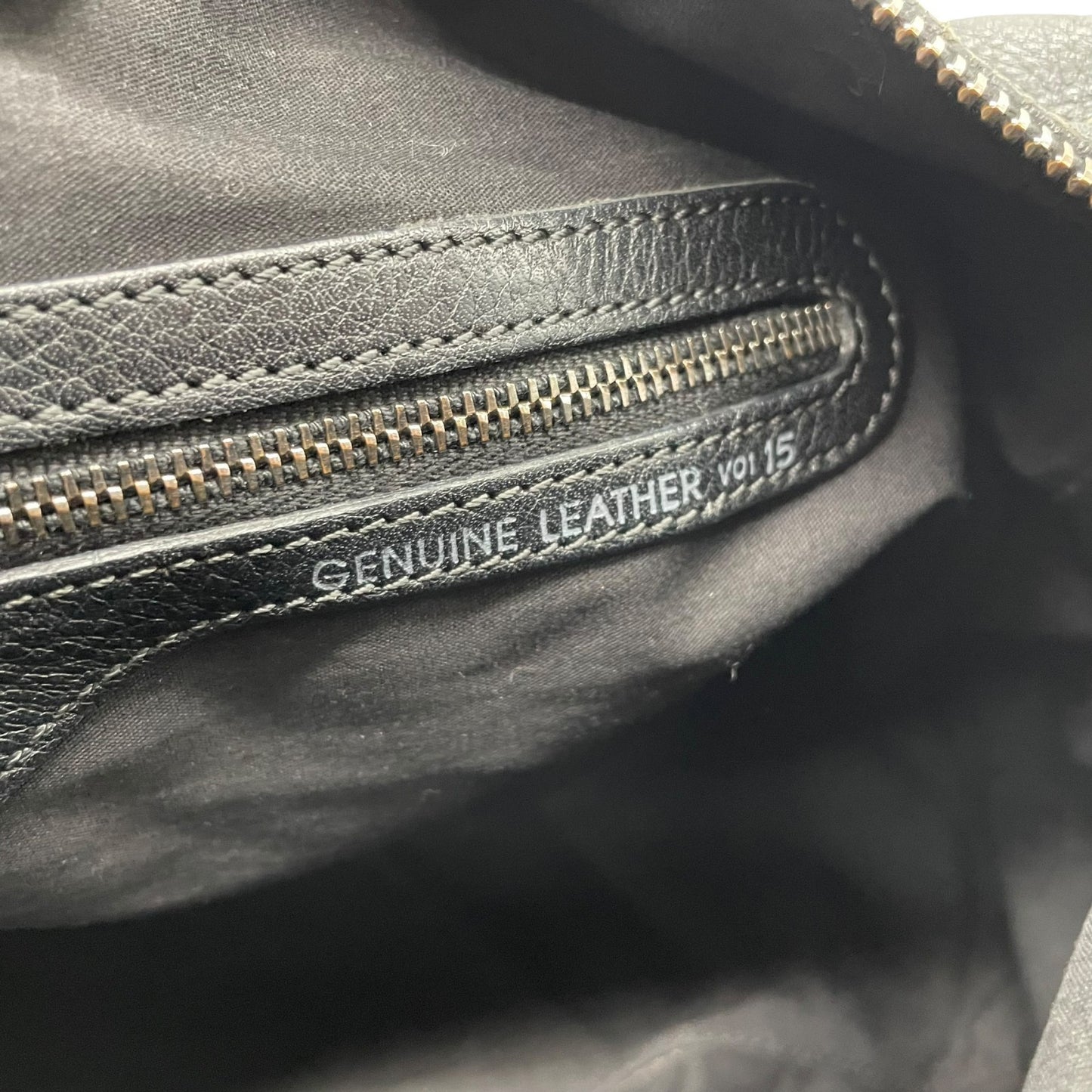 Authentic TOD'S Boston Handbag Leather Black Silver Hardware Padlock Women's