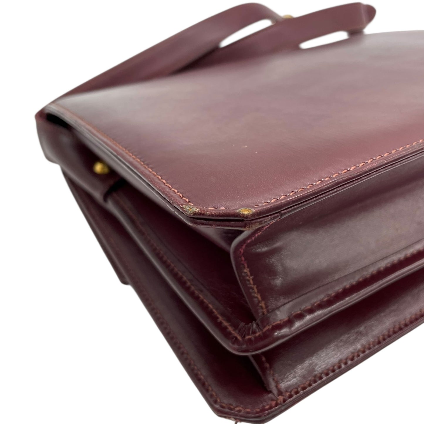 GUCCI グッチ ショルダーバッグ レザー 赤 ボルドー ワインレッド ゴールド金具 肩掛け可 斜め掛け可 ターンロック ヴィンテージ オールドグッチ レディース Z3