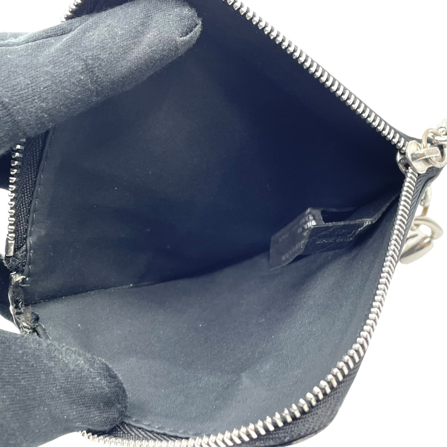 Maison Margiela メゾンマルジェラ カードケース コインケース 黒 ブラック 4ステッチ レザー ギャランティカード付き W5