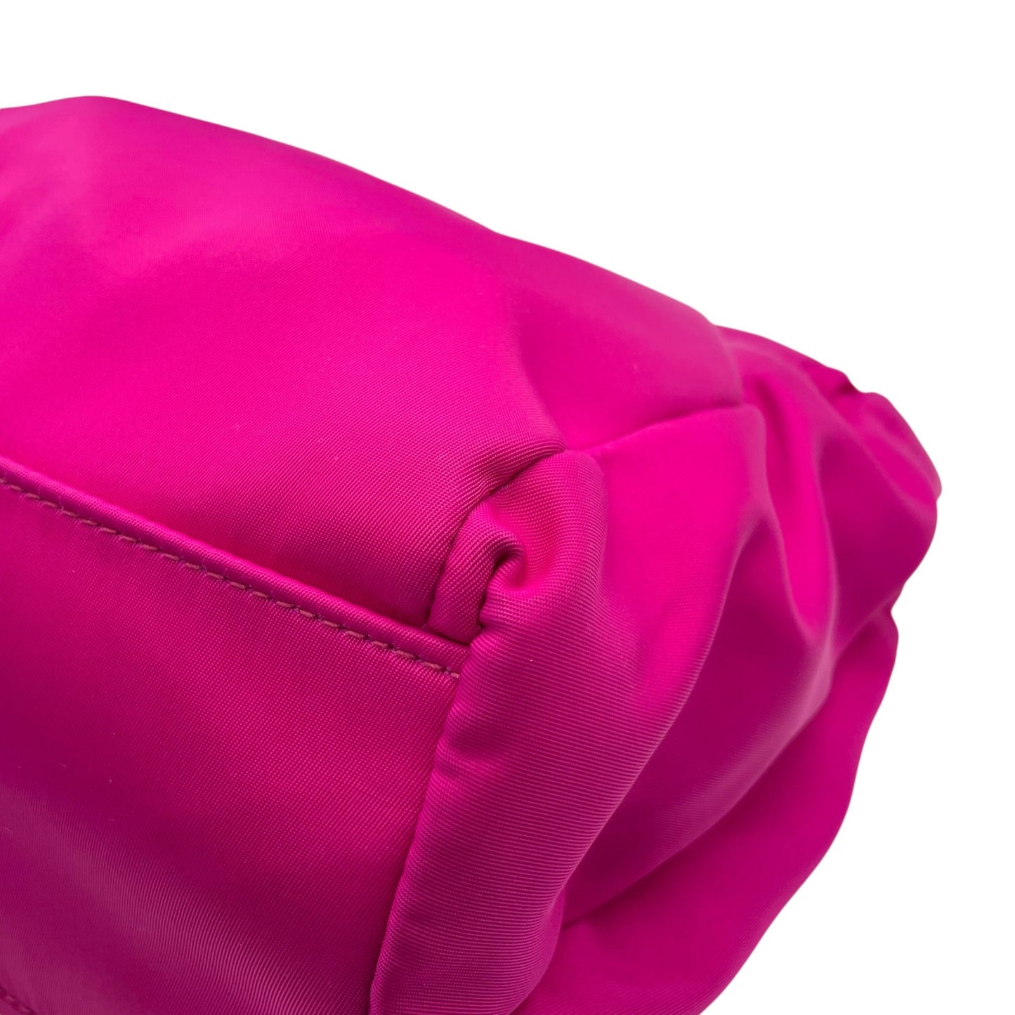 極美品 希少 Salvatore Ferragamo フェラガモ ヴァラリボン 2WAY ショルダー ピンク レッド ナイロン パテント ハンドバッグ クロスボディ ゴールド金具 レディース K1