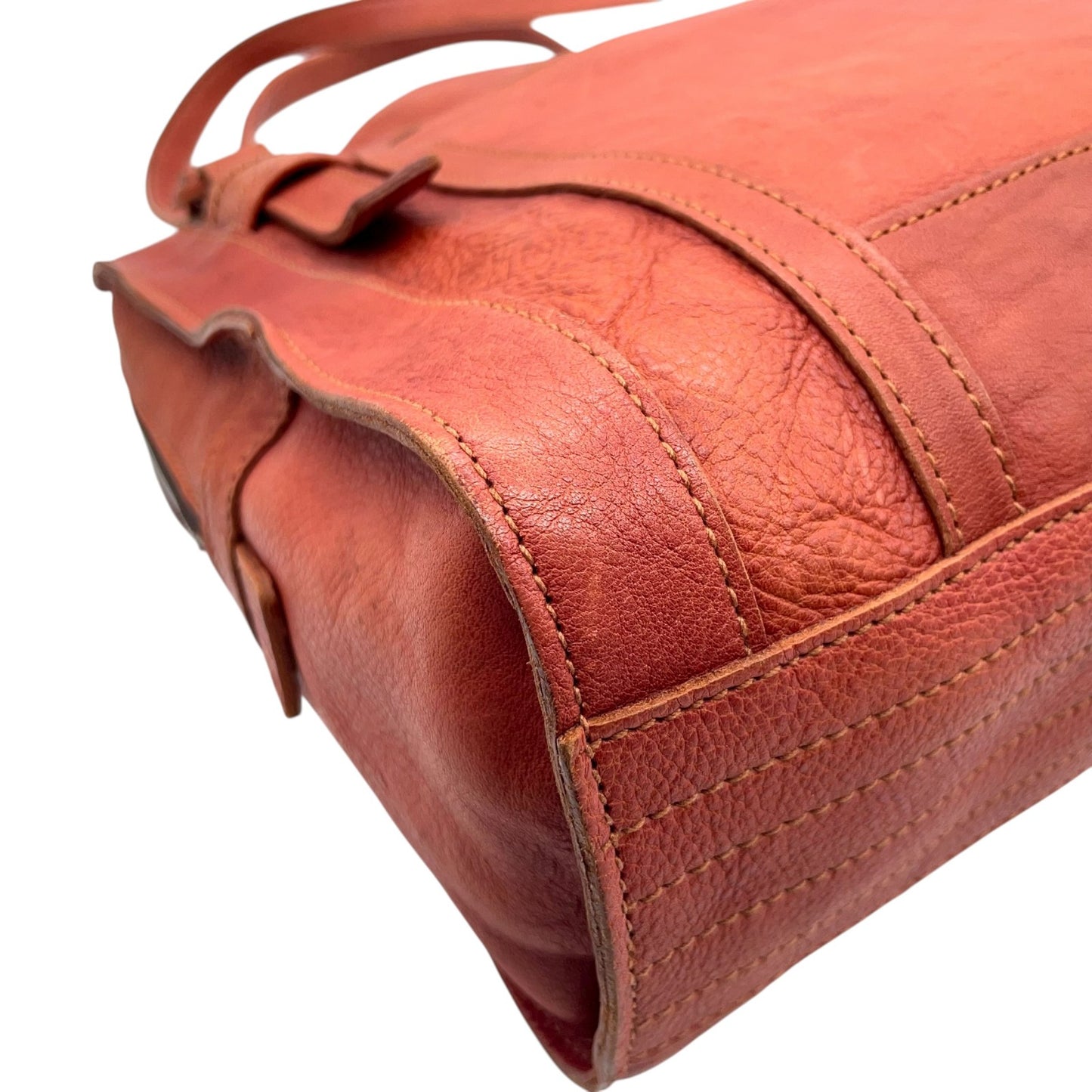 ゲンテン genten トートバッグ レザー 本革 オレンジブラウン 茶色 肩掛け ショルダー ナチュラル風味 T2