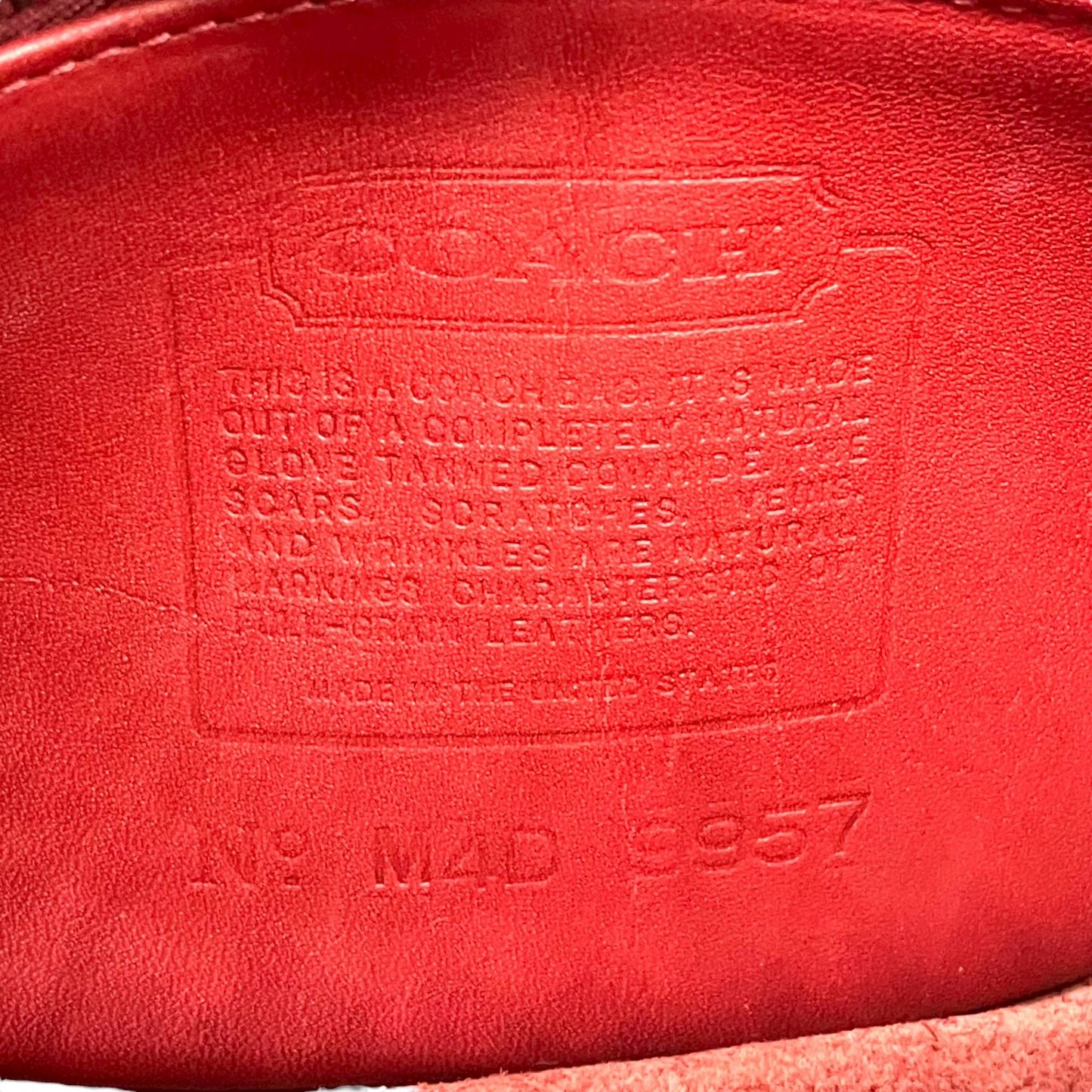 希少 COACH コーチ ショルダーバッグ ターンロック レザー 2WAY ハンドバッグ レッド 赤 S90 オールドコーチ グラブタンレザー vintage