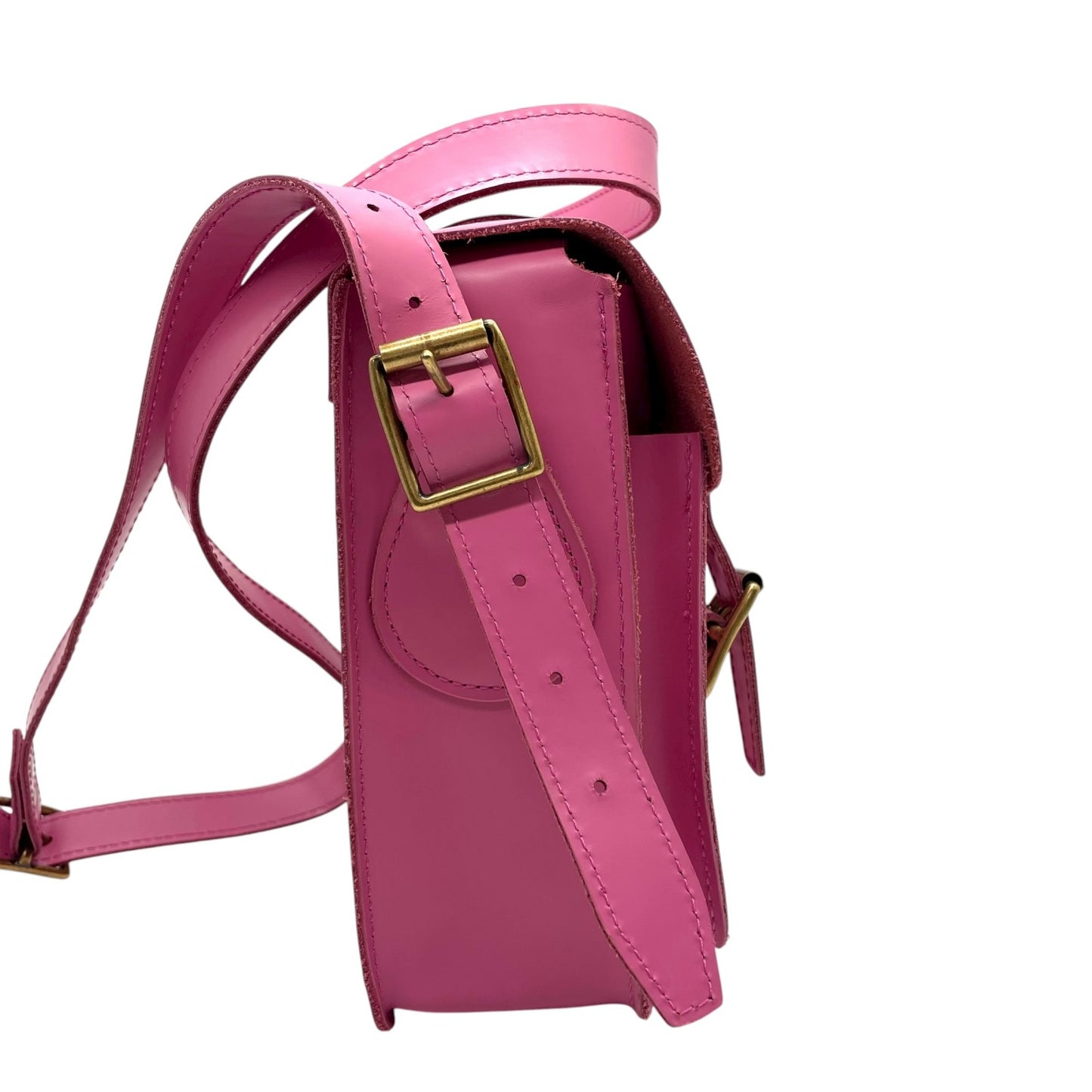 ドクターマーチン Dr.Martens サッチェルバッグ ショルダー レザー ゴールド 金金具 ピンク 2WAY レディース C9