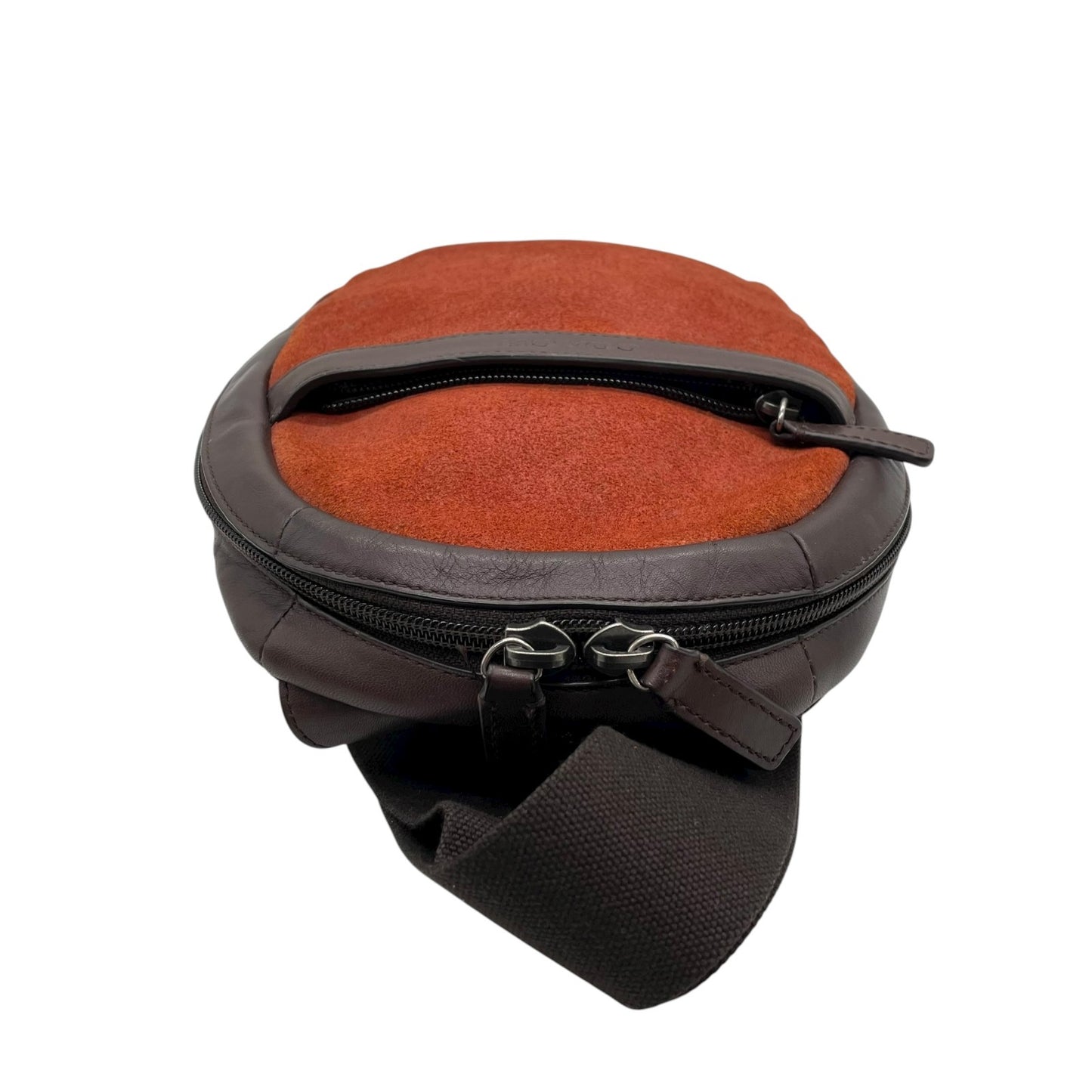 コーチ COACH スエード×レザー ボディバッグ スリングバッグ クロスボディ オレンジ 茶色 ブラウン メンズ レディース ユニセックス C7