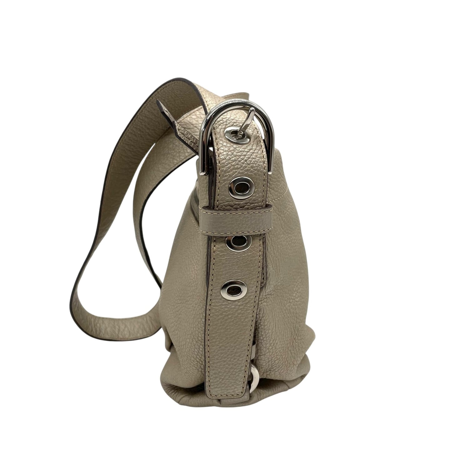 コーチ COACH レザー ショルダーバッグ 肩掛け F15065 グレージュ ベージュ シルバー金具 柔らかいシボ革 上品 C5