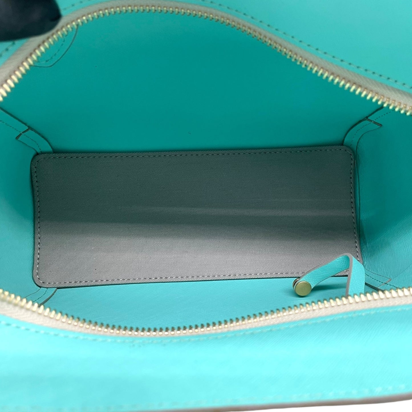 美品 ジルスチュアート JILLSTUART トートバッグ ショルダーバッグ 肩掛け 2WAY バイカラー ゴールド ポーチ付き ベージュ×ミントグリーン D2