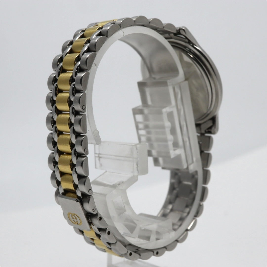 新品電池交換済 クリーニング済 グッチ GUCCI 8000L 腕時計 レディースウォッチ クォーツ コンビ シルバー ゴールド アイボリー文字盤 デイト表示 ステンレススチール クラシック エレガント ヴィンテージ ドレスウォッチ 稼働品 G3