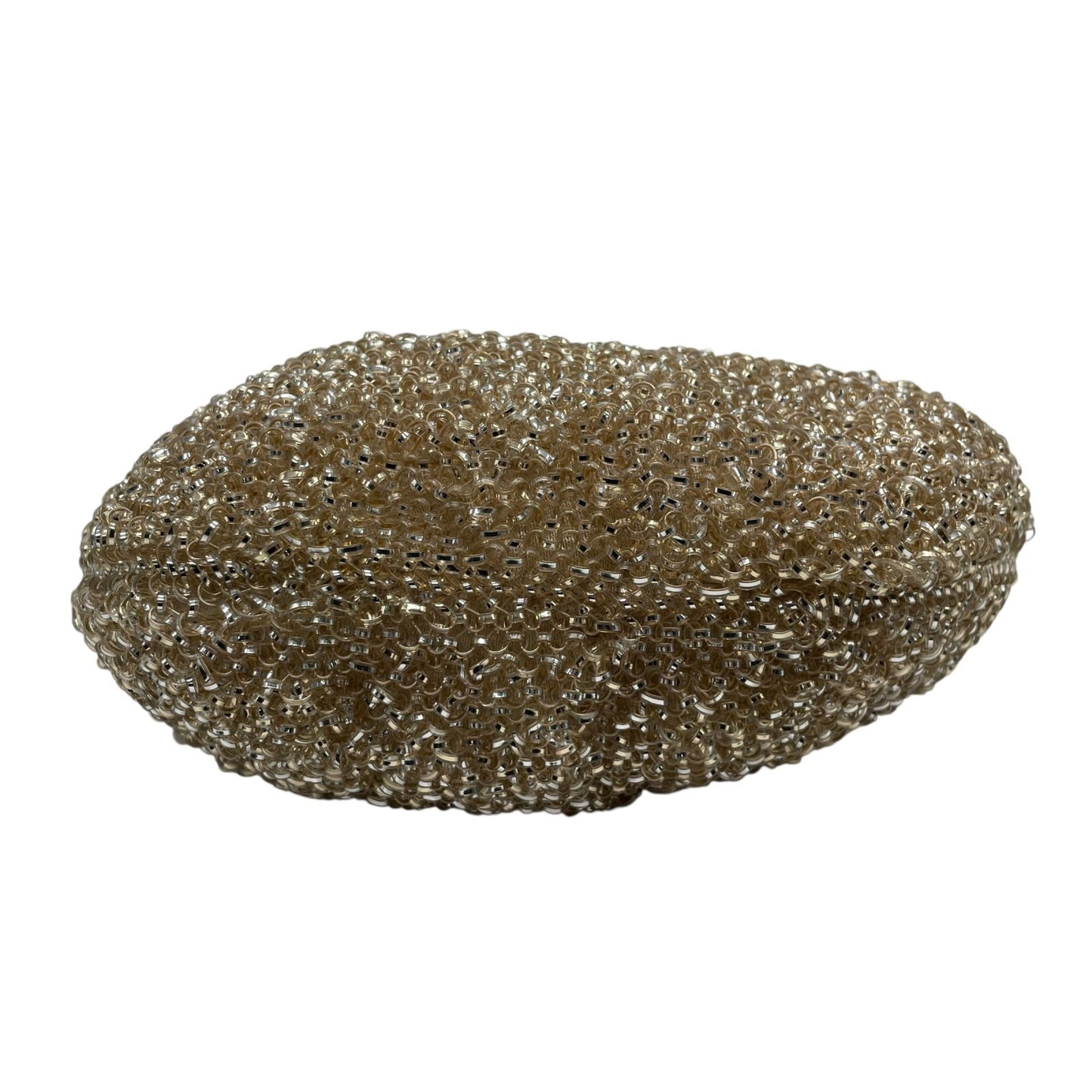 美品 アンテプリマ ANTEPRIMA ワイヤーバッグ ハンドバッグ チェーンストラップ ゴールド ベージュ 半月型 ハーフムーン 手提げ レディース E6