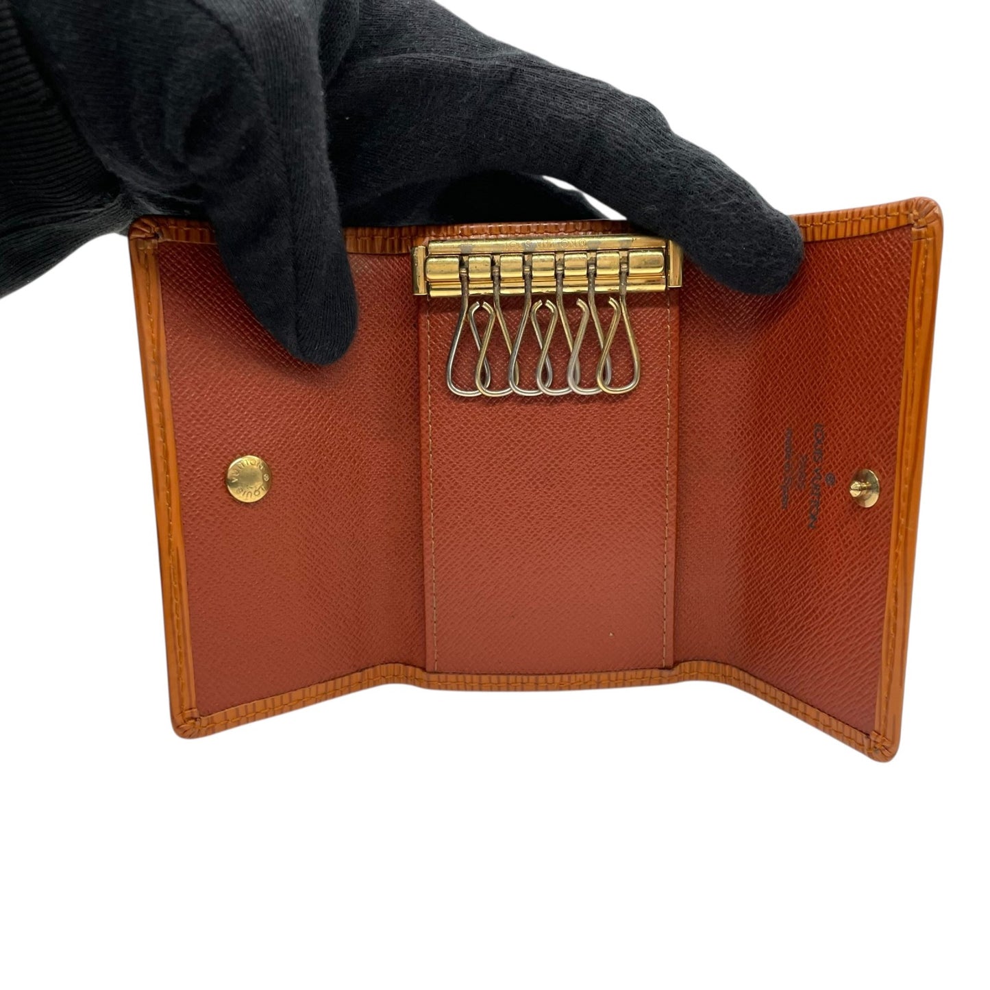 ルイ・ヴィトン Louis Vuitton ミュルティクレ6 M63813 エピ 6連キーケース ブラウン レザー ゴールド金具 メンズ レディース M5