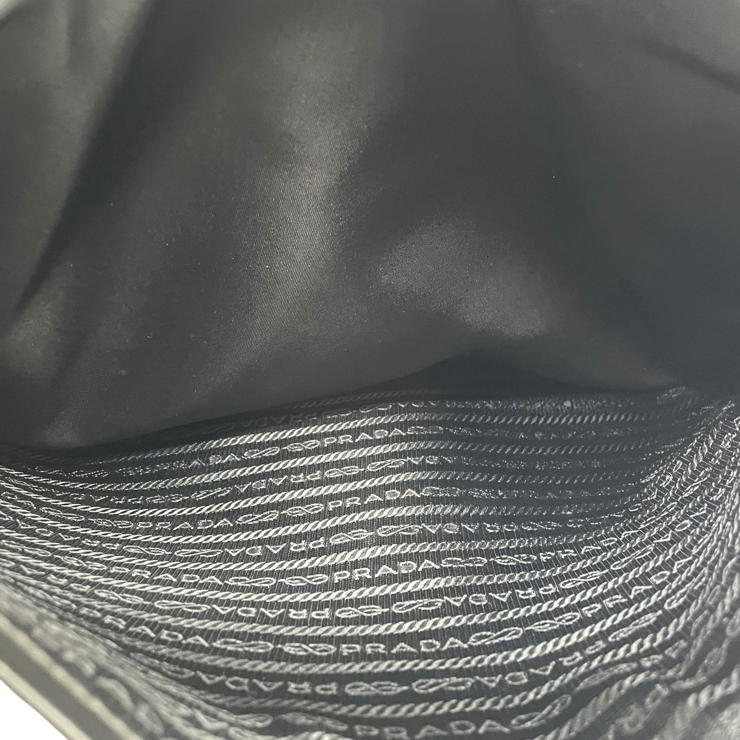 Authentic PRADA Black Shoulder Bag Triangular Logo Plate Nylon Leather Silver Hardware Adjustable Strap Men's Women's