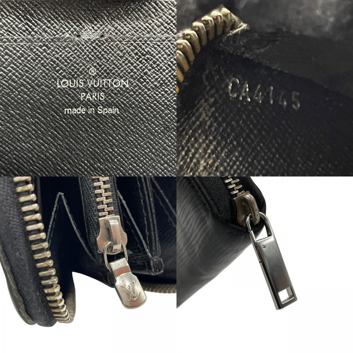 LOUIS VUITTON ルイヴィトン エピ ジッピーウォレット 長財布 M61857 黒 ブラック ノワール シルバー金具 メンズ W3