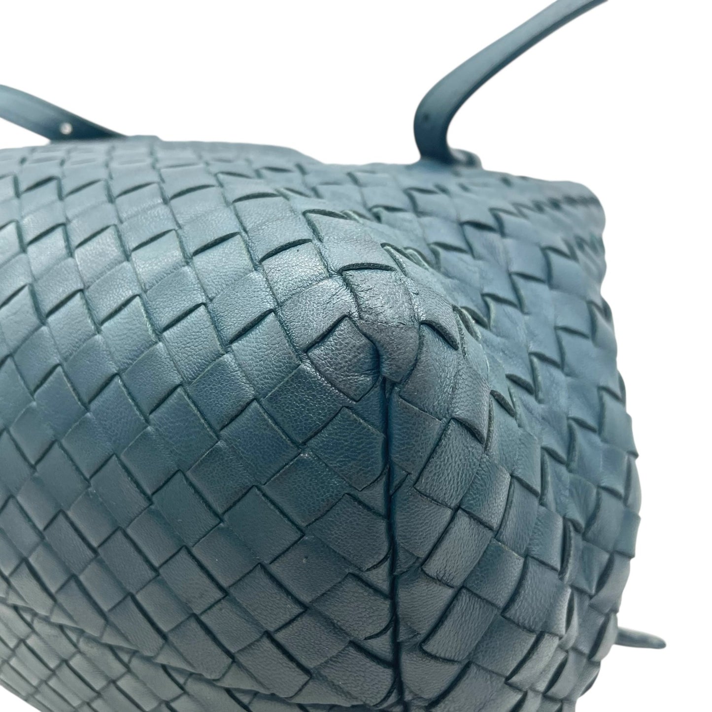 BOTTEGA VENETA ボッテガヴェネタ イントレチャート トートバッグ レザー ダークグリーン 肩掛け可 ハンドバッグ レディース 正規品 D