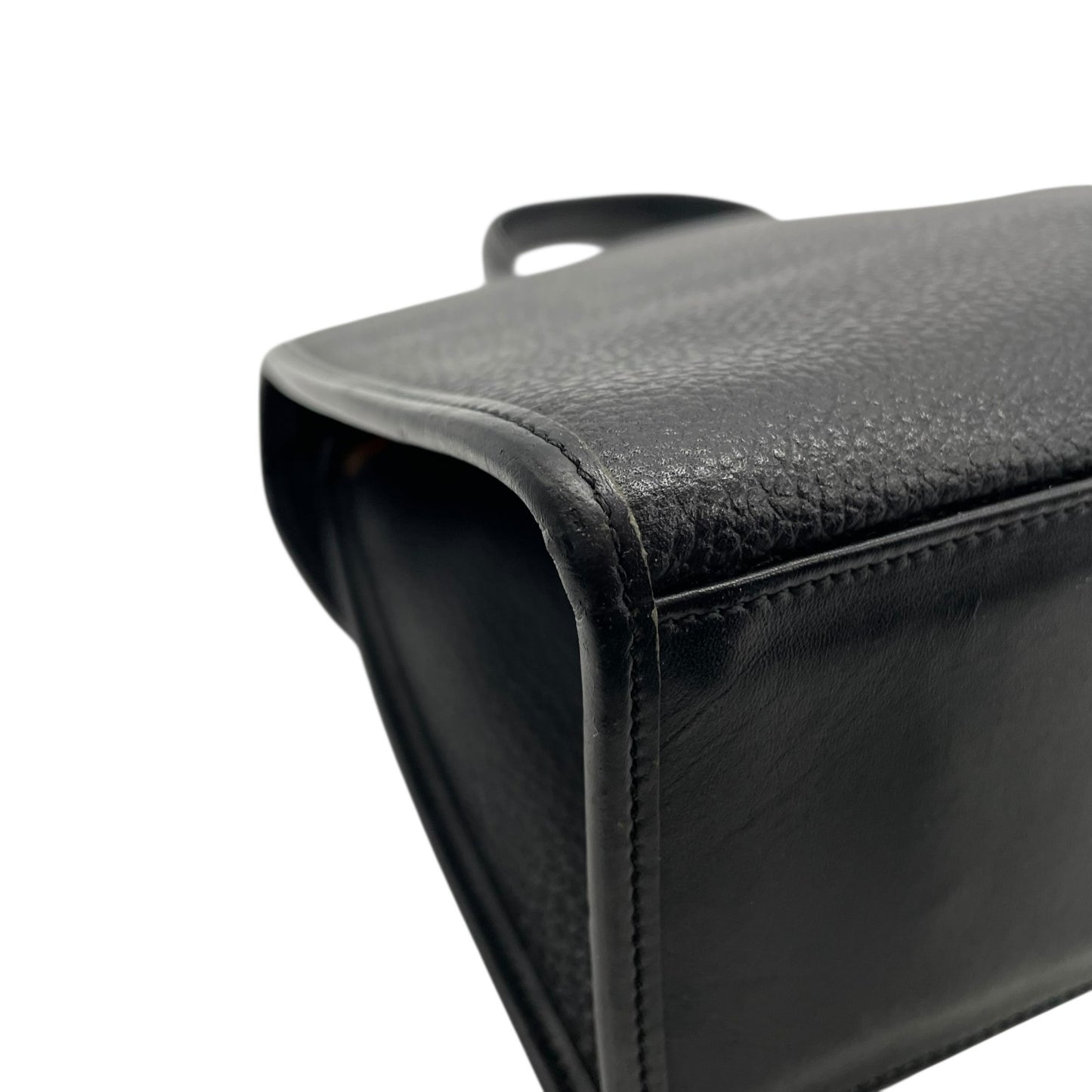 美品 BURBERRYS バーバリーズ フォーマル 2WAY ハンドバッグ ショルダーバッグ シボ革 レザー ブラック シルバー金具 ノバチェック シャドーホース ヴィンテージ C5