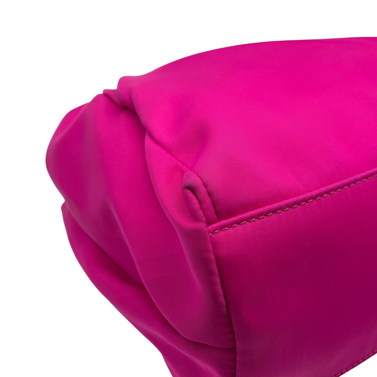 極美品 希少 Salvatore Ferragamo フェラガモ ヴァラリボン 2WAY ショルダー ピンク レッド ナイロン パテント ハンドバッグ クロスボディ ゴールド金具 レディース K1