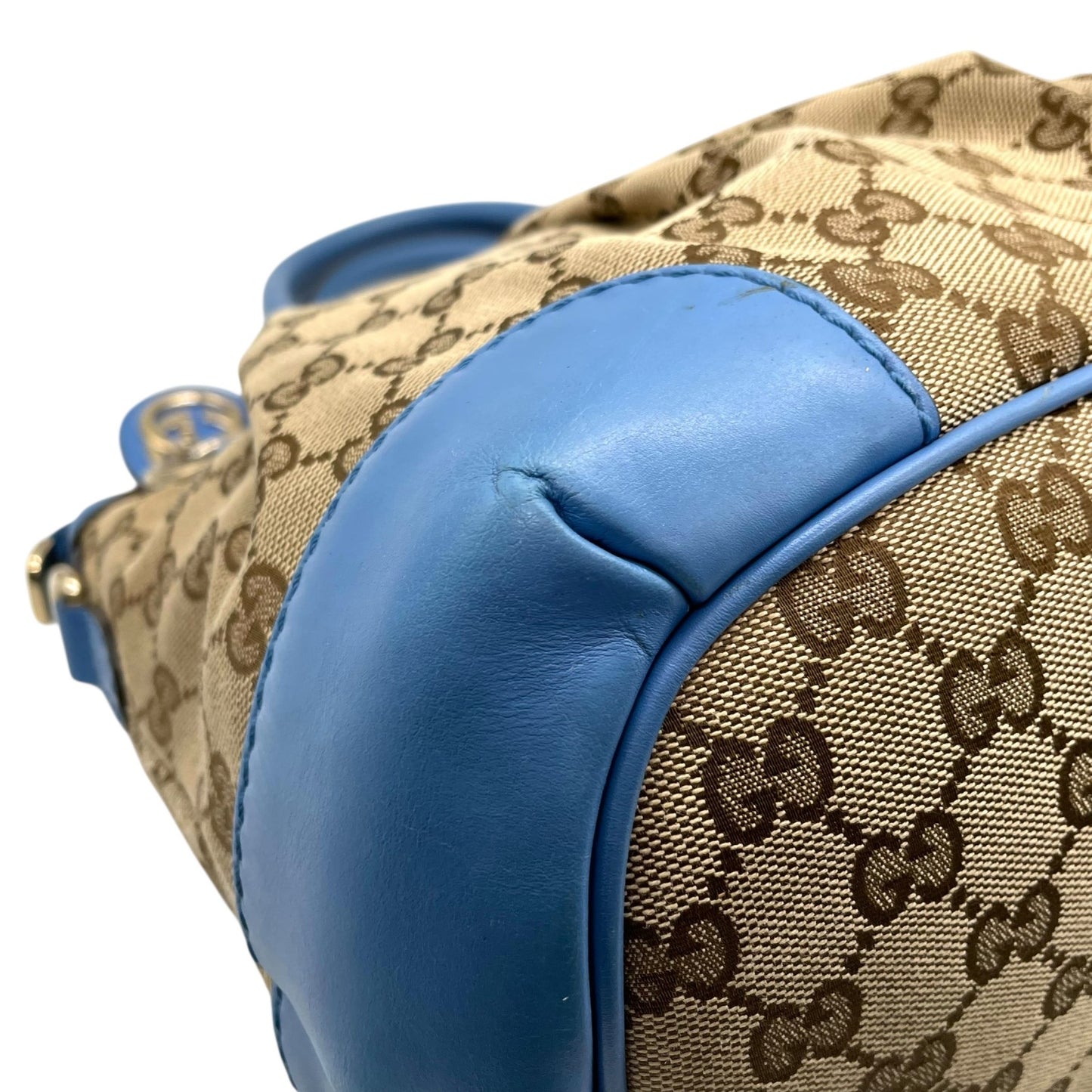 GUCCI グッチ 247902 ハンドバッグ キャンバス/レザー ブラウン【中古】 レディース