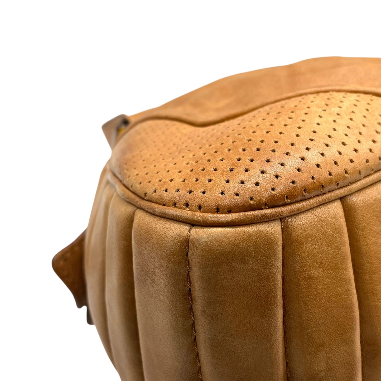 ディーゼル DIESEL ボストンバッグ レザー ブラウン 茶色 ロゴ型押し ヴィンテージ Y2K 00s vintage S84