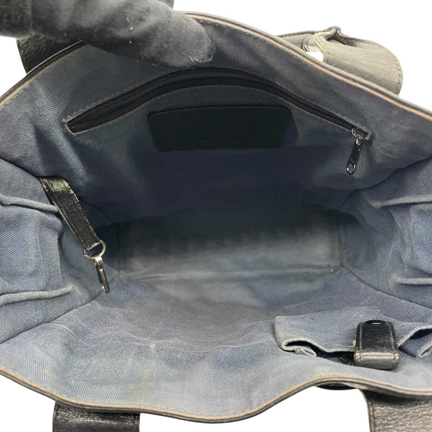 ハンティングワールド HUNTING WORLD トートバッグ ハンドバッグ レザー×キャンバス 黒 ブラック メンズ S68