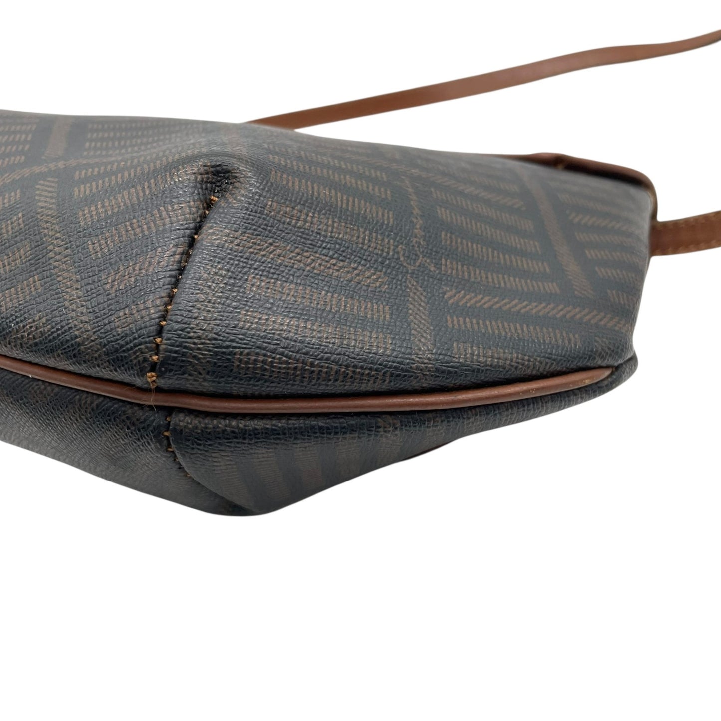 ジバンシィ GIVENCHY ジバンシー ショルダーバッグ モノグラム柄 フラップ ブラウン 茶色 ブラック 黒 ロゴプレート ヴィンテージ A3