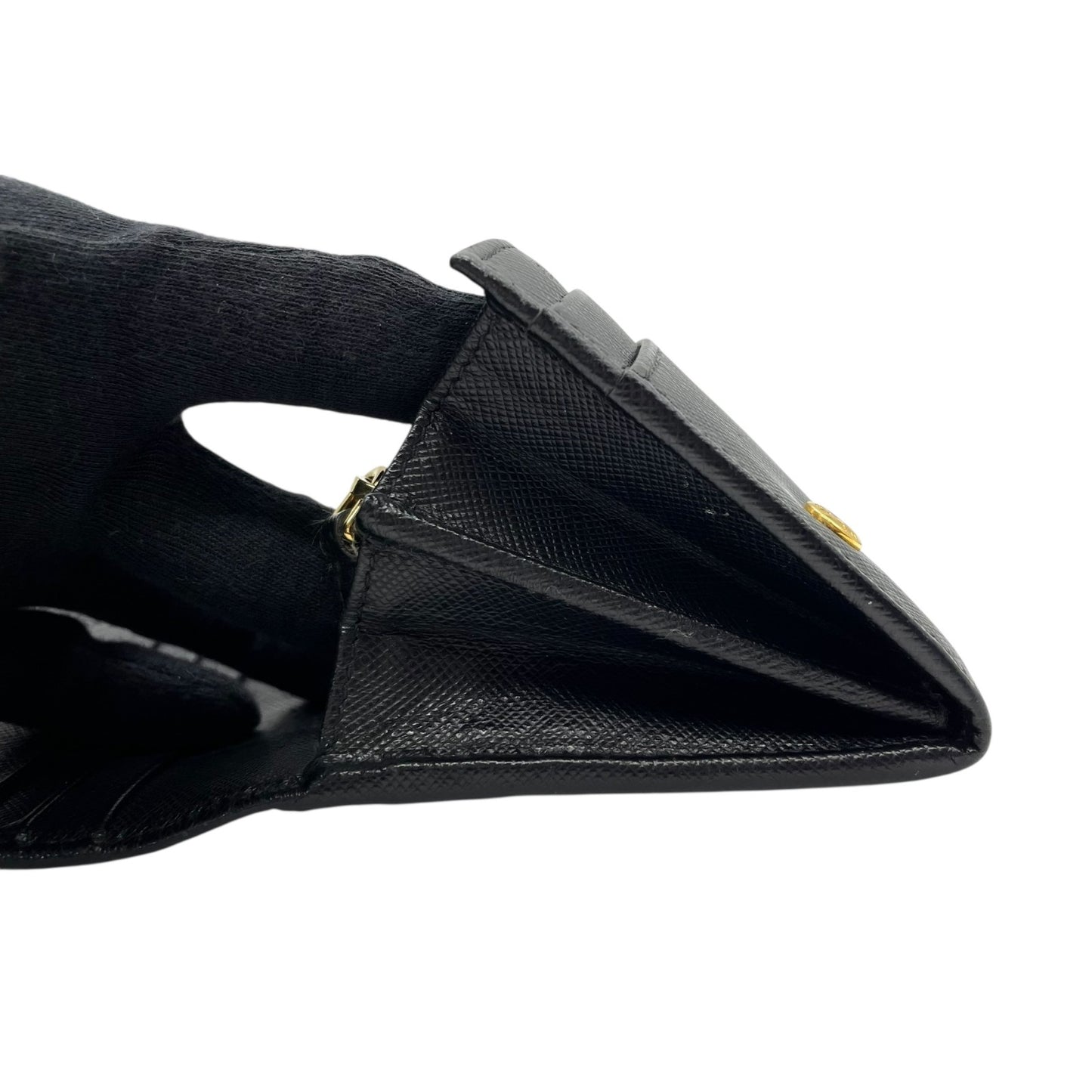 プラダ PRADA 長財布 ブラック 黒 NERO サフィアーノレザー ゴールド金具 ロゴ 1MH132/2D93/F0002 メンズ レディース M1