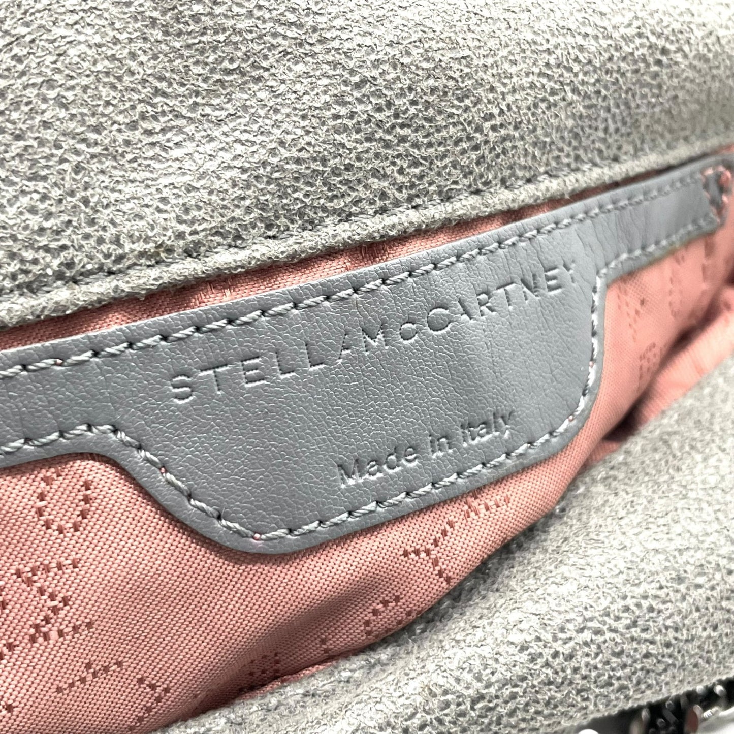 美品 ステラマッカートニー STELLA McCARTNEY ファラベラ 2way ハンドバッグ ショルダーバッグ グレー チェーンショルダー 斜め掛け可 シルバー金具 レディース K10