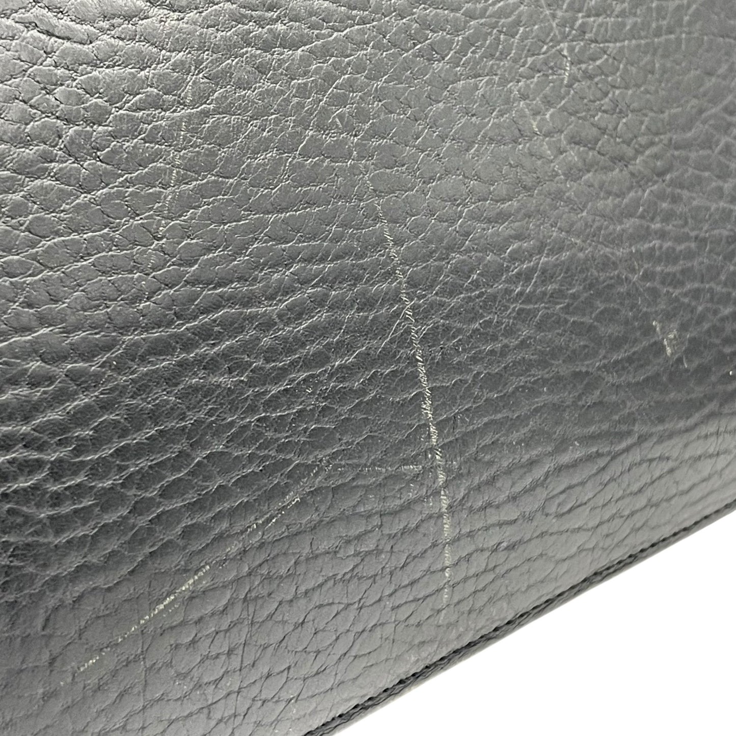 バーバリー BURBERRY ビジネスバッグ ブリーフケース ダレスバッグ ブラック 黒 レザー シボ革 ゴールド金具 ホースロゴ ヴィンテージ メンズ B