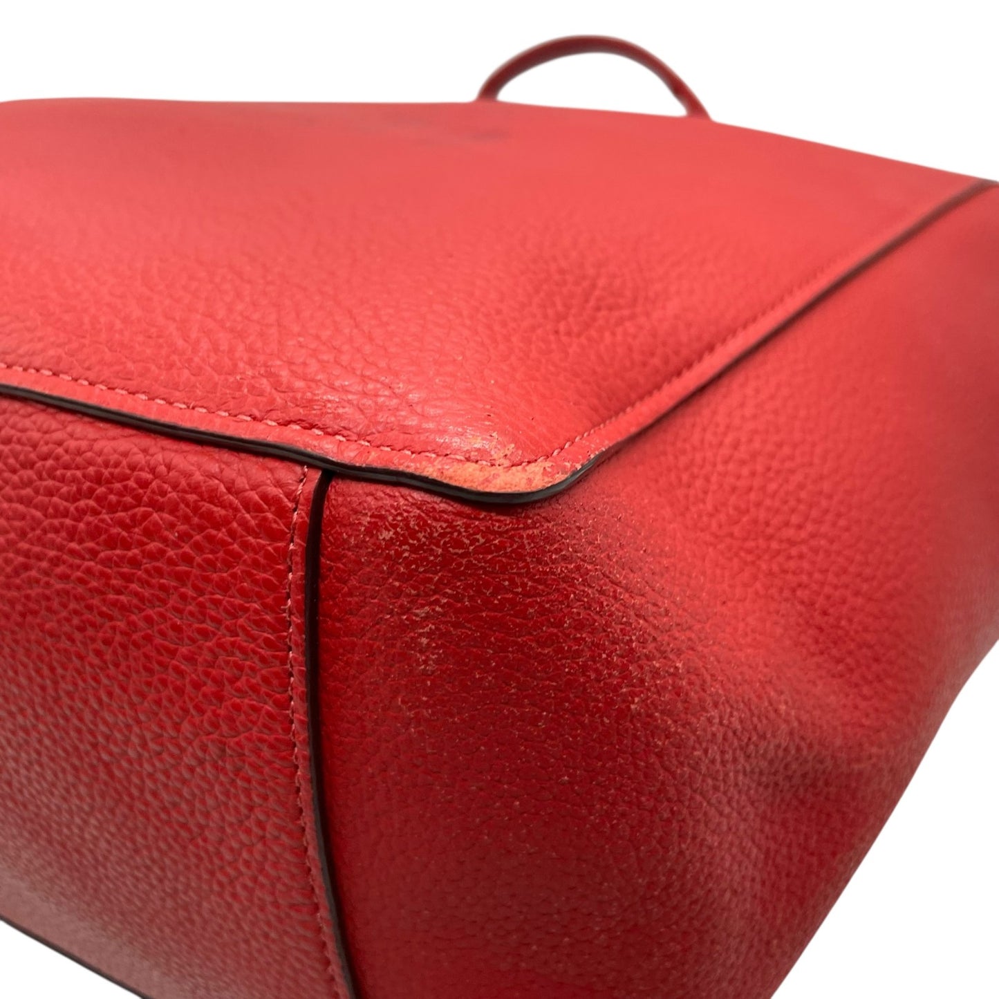 COACH コーチ トートバッグ 赤 レッド レザー ゴールド金具 肩掛け可 A4収納可 25099 ロゴ 馬車柄 レディース U11