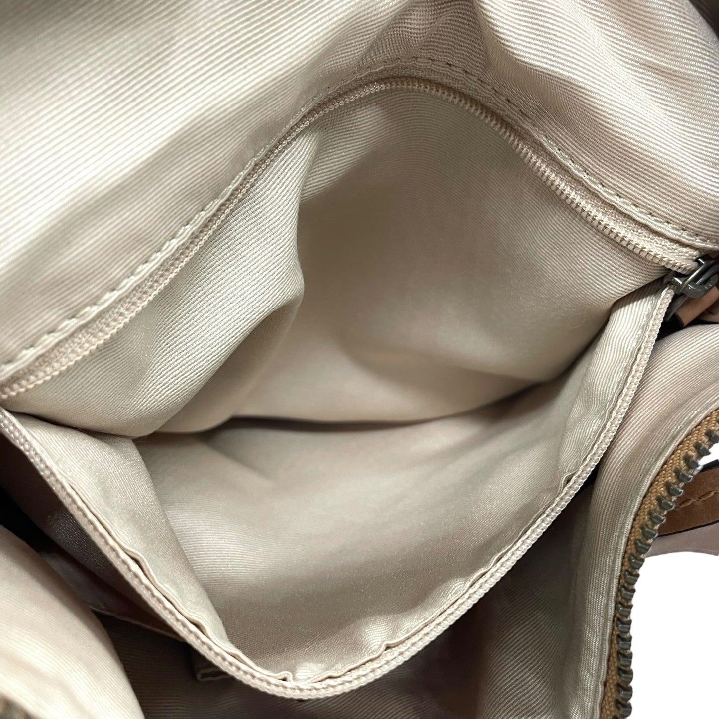 COACH コーチ ショルダーバッグ 茶 ブラウン オールレザー ゴールド金具 斜め掛け可 ロゴ 編み上げ ステッチ 10399 レディース T4