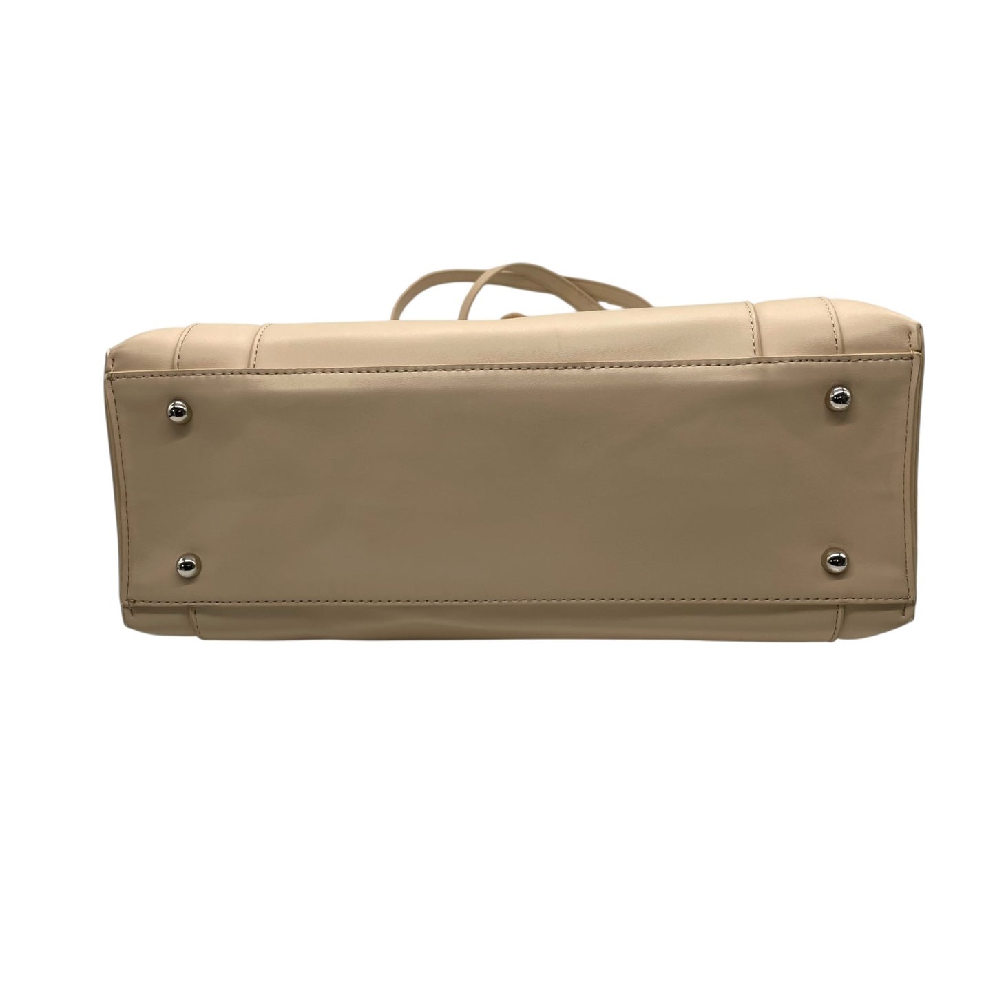 美品 23区 トートバッグ ピンクベージュ レザー シルバー金具 肩掛け可 A4収納可 Vingt-trois arrondissements レディース Q