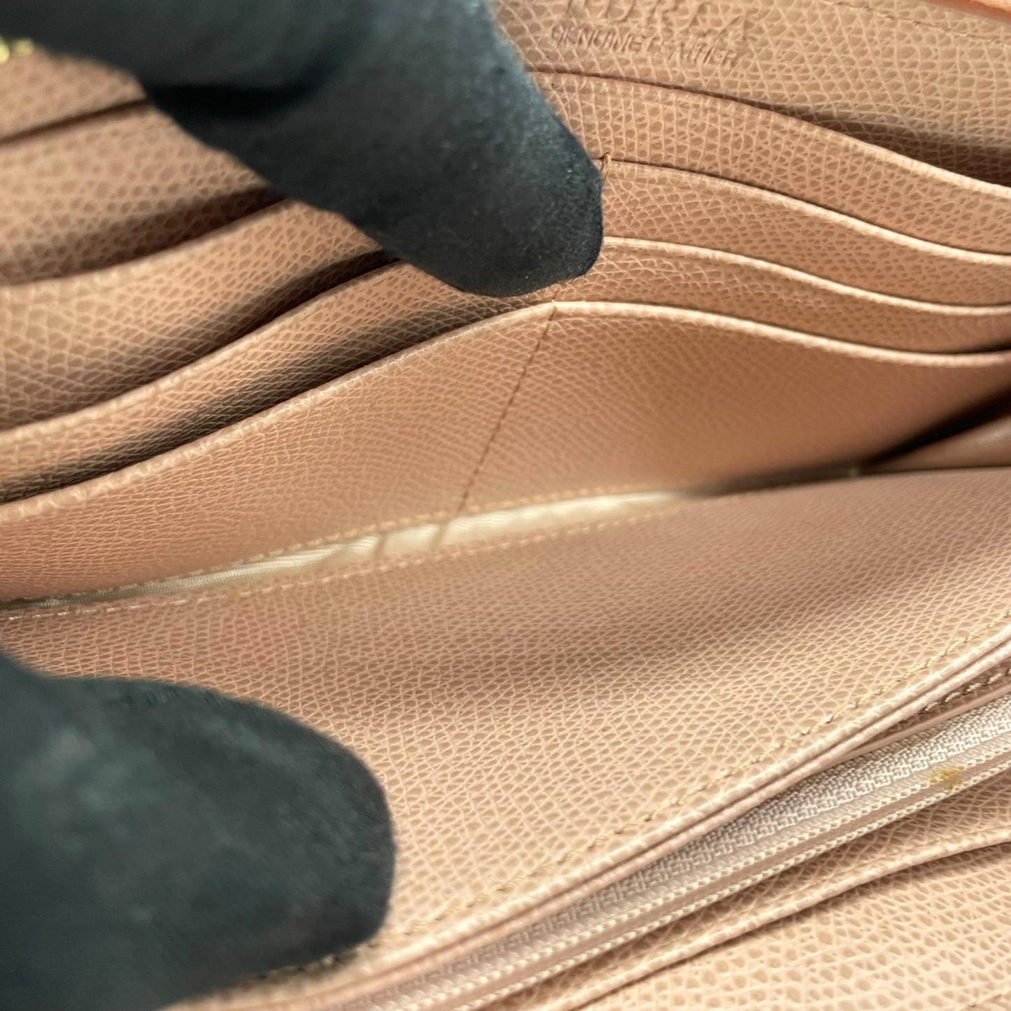 未使用級 美品 フルラ FURLA 長財布 バビロン リボンモチーフ ピンク レザー ラウンドファスナー ラウンドジップ 5