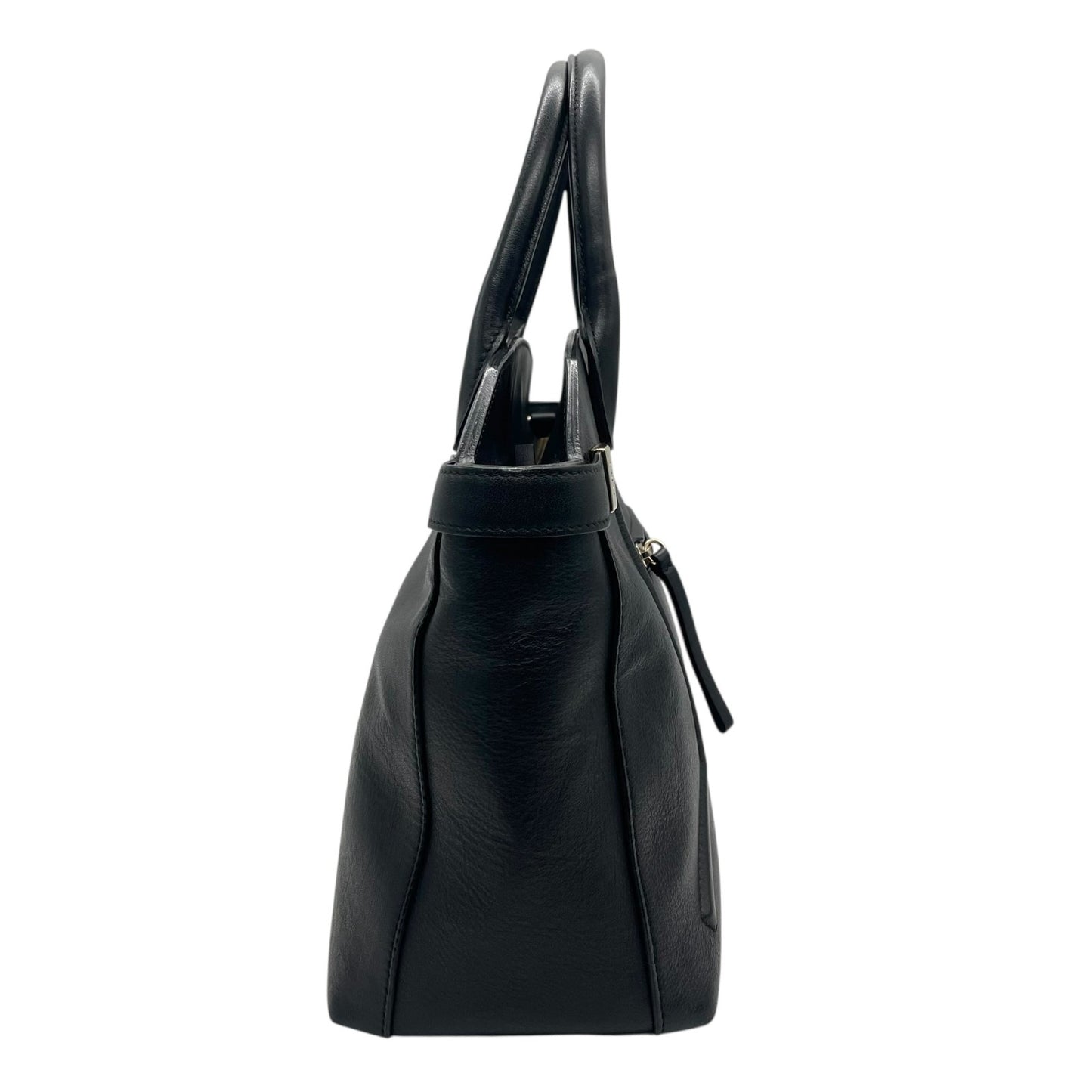 フルラ FURLA ハンドバッグ ショルダーバッグ 肩掛け 2WAY 黒 ブラック レザー 金金具 ゴールド金具 T8