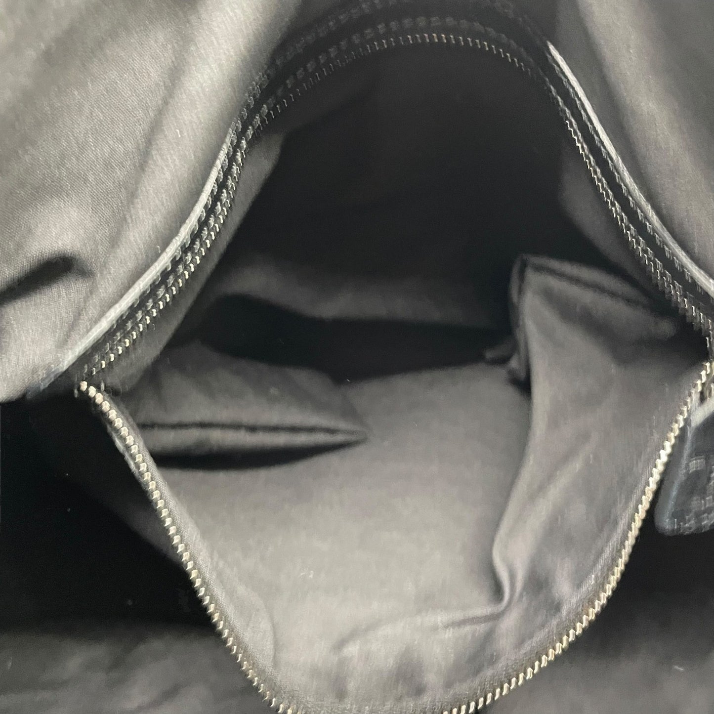 Authentic TOD'S Boston Handbag Leather Black Silver Hardware Padlock Women's