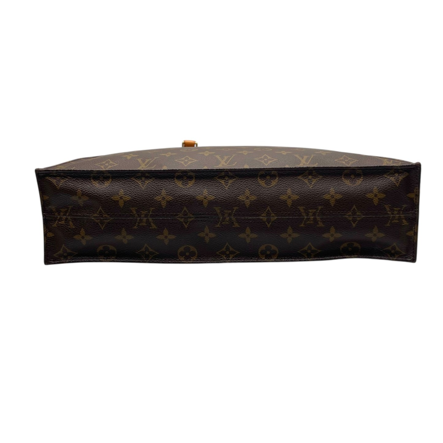 LOUIS VUITTON ルイヴィトン モノグラム サックプラ トートバッグ ハンドバッグ ショッピングバッグ M51140 茶 ブラウン ゴールド金具 PVC レザー 手提げ メンズ レディース E