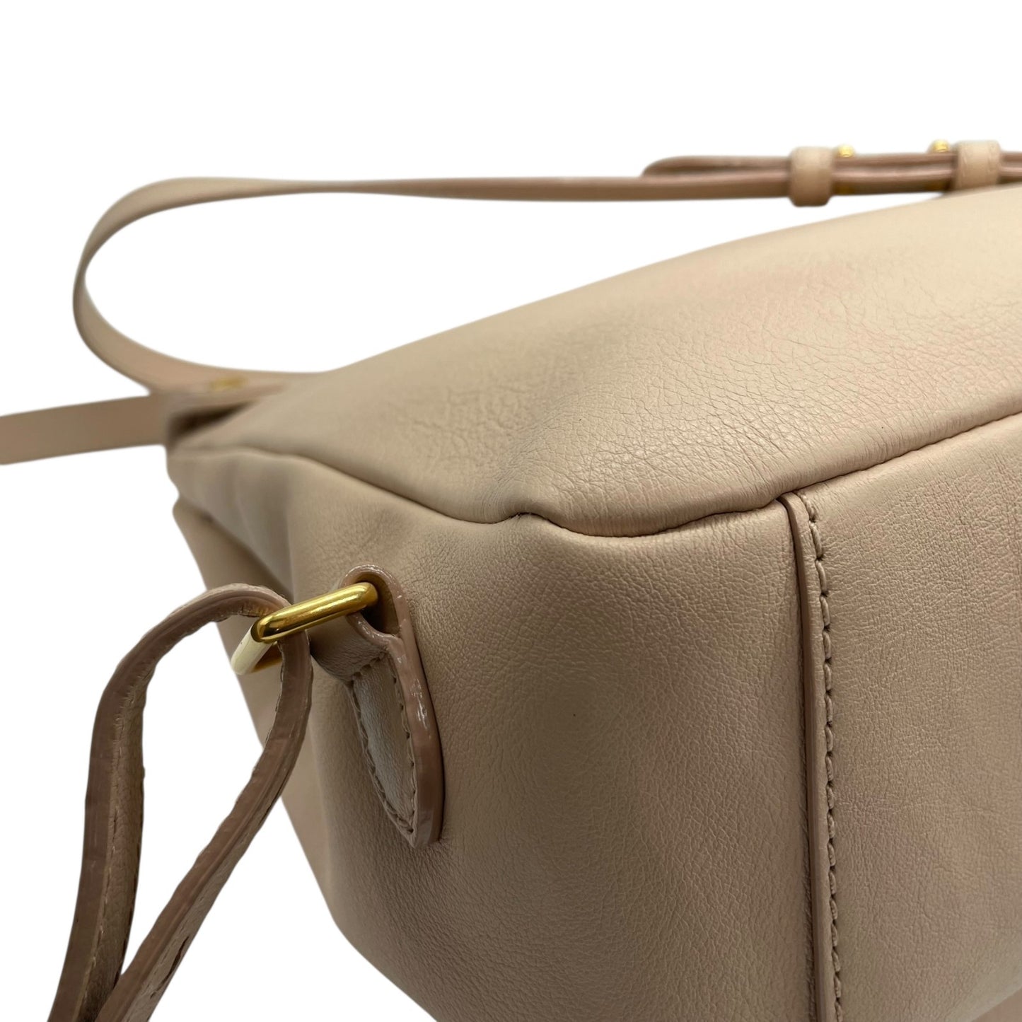 未使用品 BALLY バリー リュックサック バックパック ピンクベージュ レザー チェーン ゴールド金具 VALMA レディース ギャランティカード付き Q