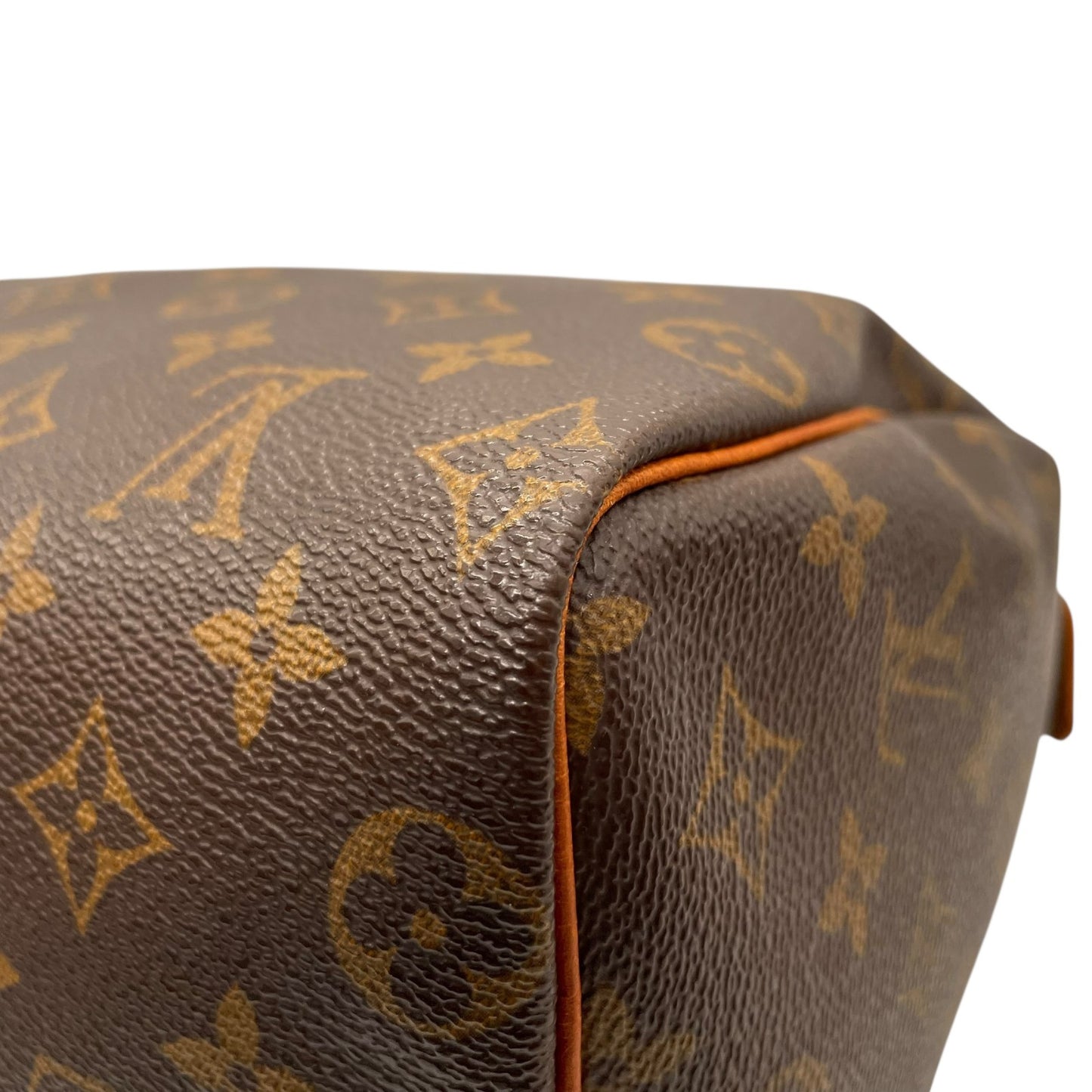 Authentic Louis Vuitton Speedy 25 Monogram Mini Boston Bag Brown Leather M41109