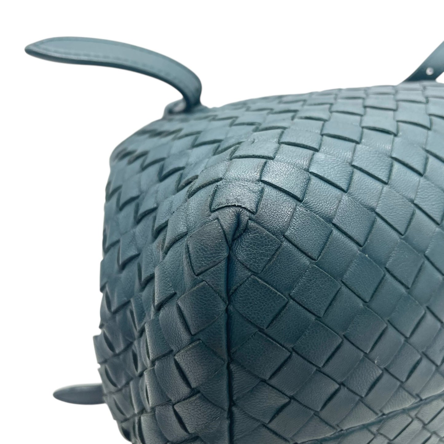 BOTTEGA VENETA ボッテガヴェネタ イントレチャート トートバッグ レザー ダークグリーン 肩掛け可 ハンドバッグ レディース 正規品 D