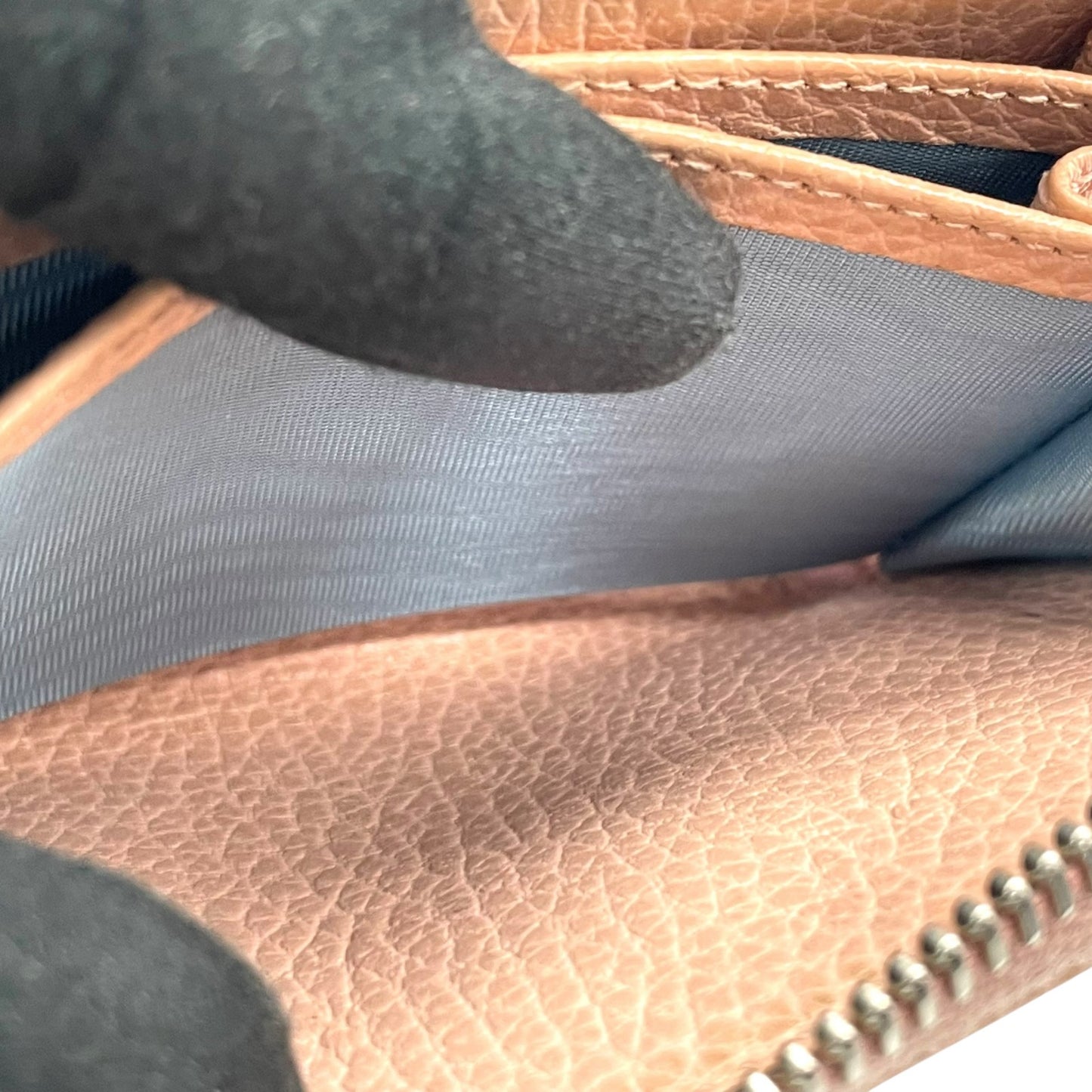 極美品 グッチ GUCCI カードケース 644412 レザー ピンクベージュ ダブルG マーモント コインケース ミニ財布 コンパクト ウォレット 小銭入れ M2