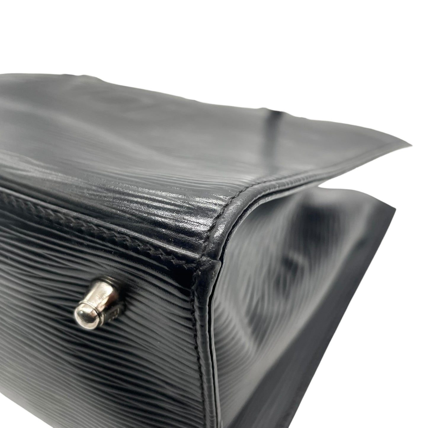 FENDI フェンディ トートバッグ ショルダーバッグ ワンショルダー 黒 ブラック エピレザー ロゴ型押し シルバー金具 FFロゴ 大容量 ヴィンテージ オールド C