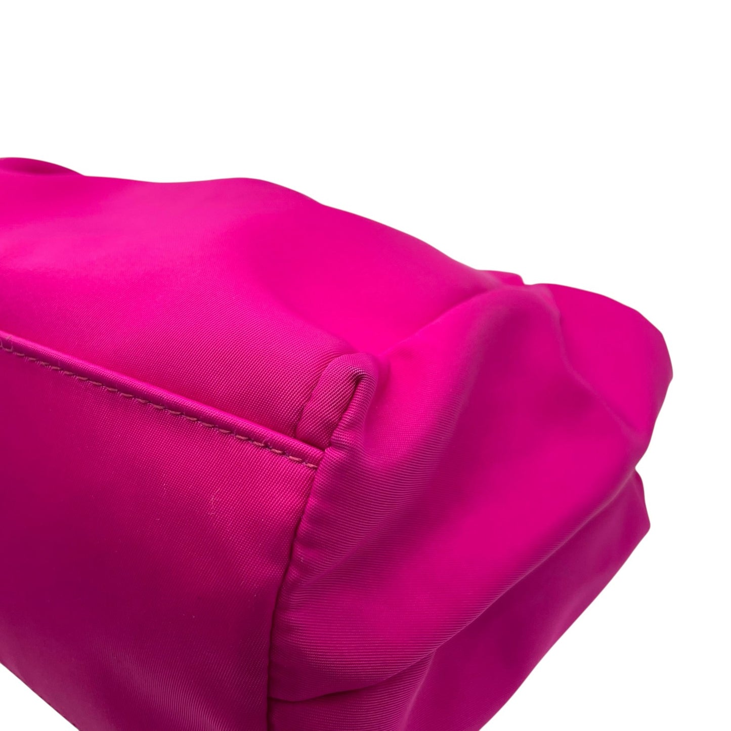 極美品 希少 Salvatore Ferragamo フェラガモ ヴァラリボン 2WAY ショルダー ピンク レッド ナイロン パテント ハンドバッグ クロスボディ ゴールド金具 レディース K1