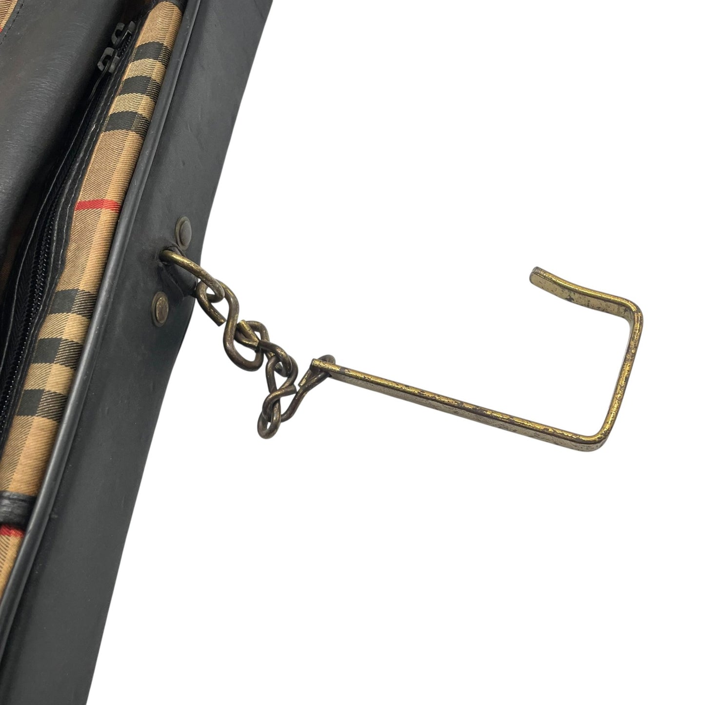 BURBERRY バーバリー ガーメントバッグ ノバチェック トラベルバッグ ベージュ ブラック キャンバス レザー ゴールド金具 ヴィンテージ メンズ X