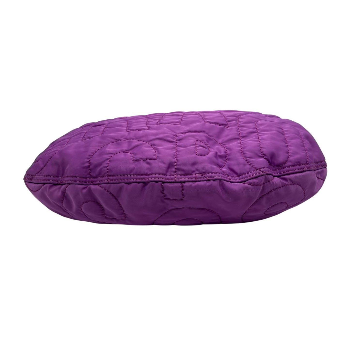 美品 マークバイマークジェイコブス MARC BY MARC JACOBS ナイロン キルティング ショルダーバッグ ハンドバッグ ワンショルダー 紫 パープル T4