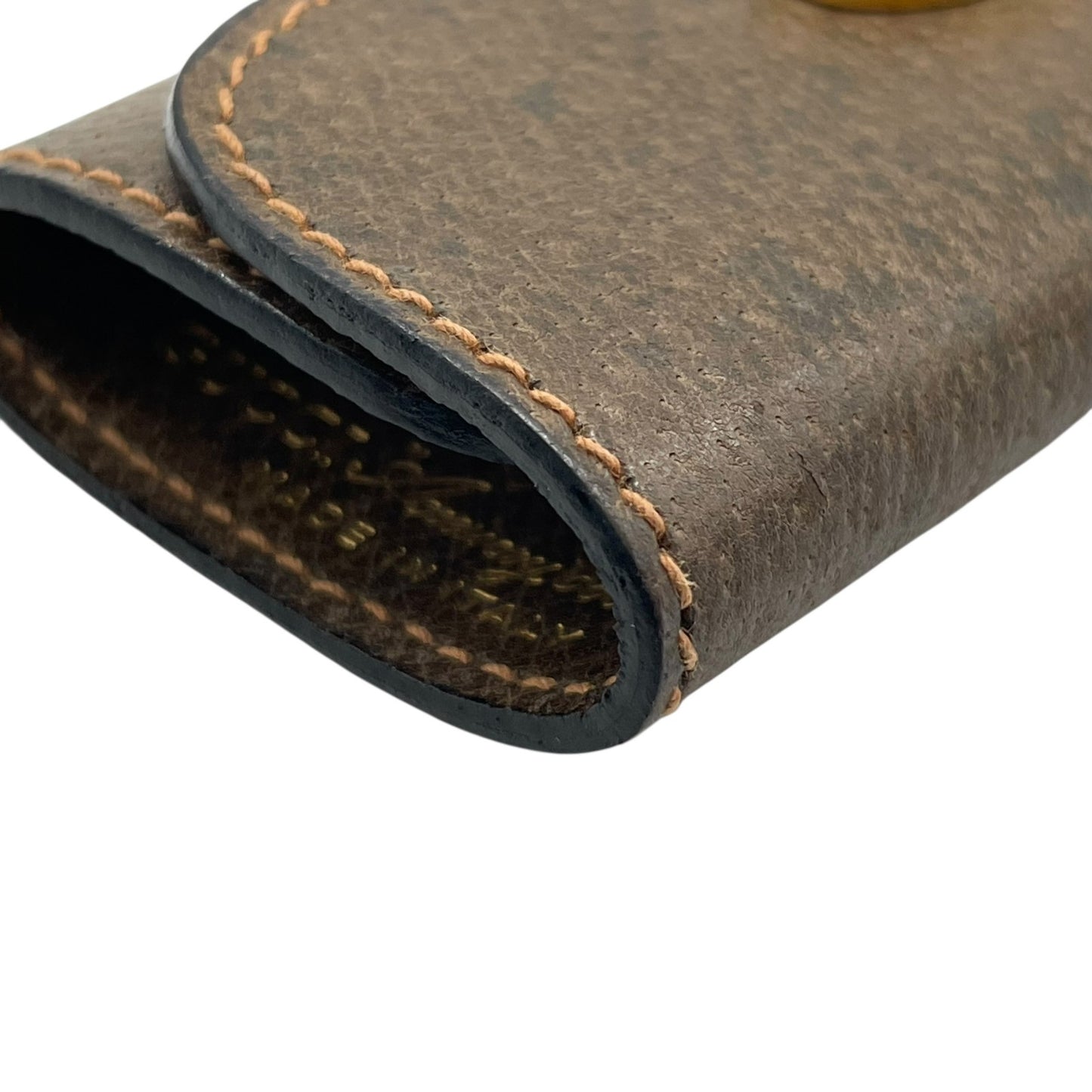 グッチ GUCCI キーケース 3連 三つ折り ブラウン 茶 レザー インターロッキングG ゴールド金具 オールドグッチ ヴィンテージ メンズ レディース M1