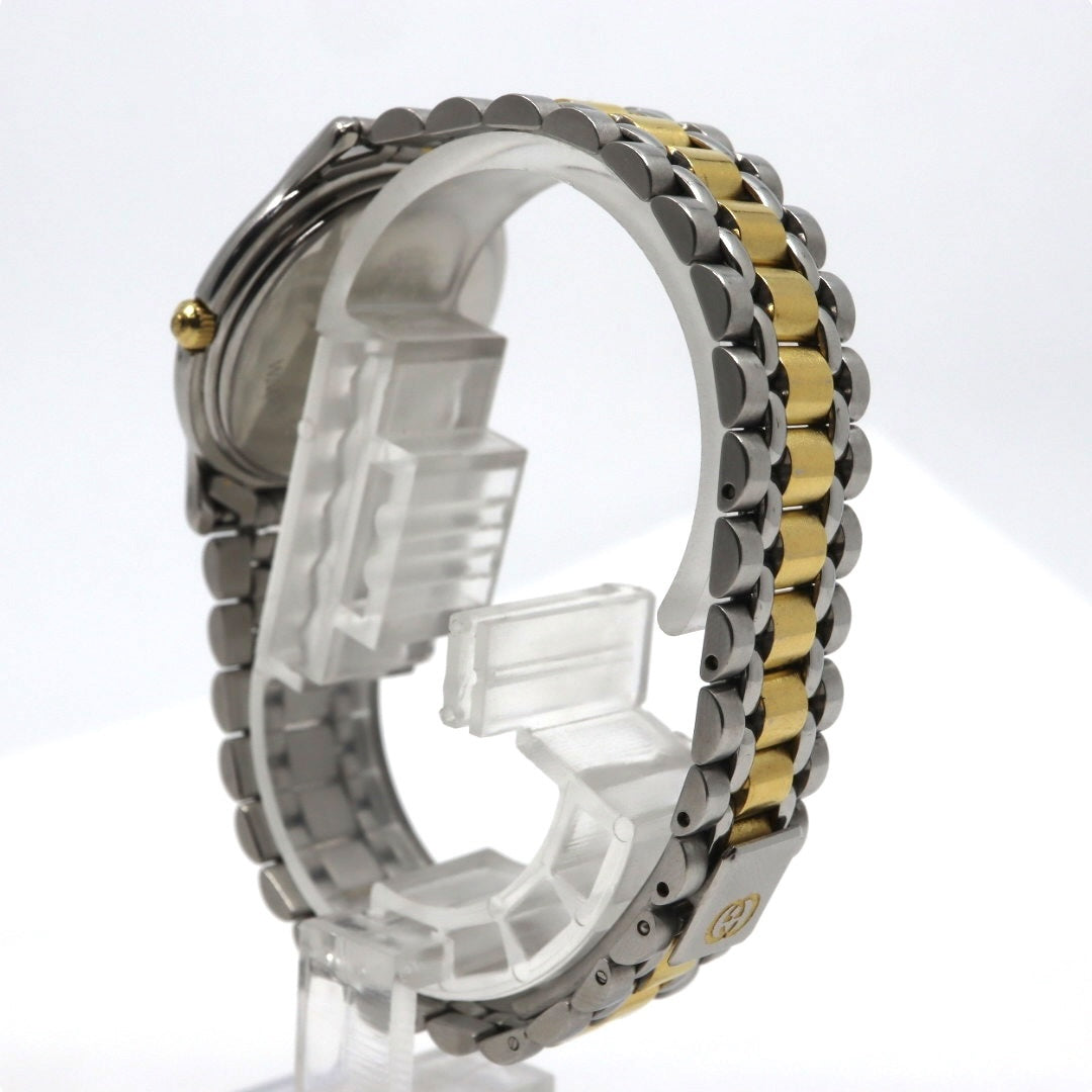 新品電池交換済 クリーニング済 グッチ GUCCI 8000L 腕時計 レディースウォッチ クォーツ コンビ シルバー ゴールド アイボリー文字盤 デイト表示 ステンレススチール クラシック エレガント ヴィンテージ ドレスウォッチ 稼働品 G3