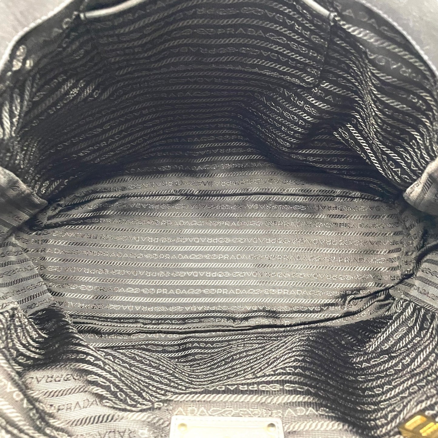 プラダ PRADA トートバッグ ショルダーバッグ 肩掛け 灰色 グレー レザー 金金具 ゴールド金具 2WAY K3