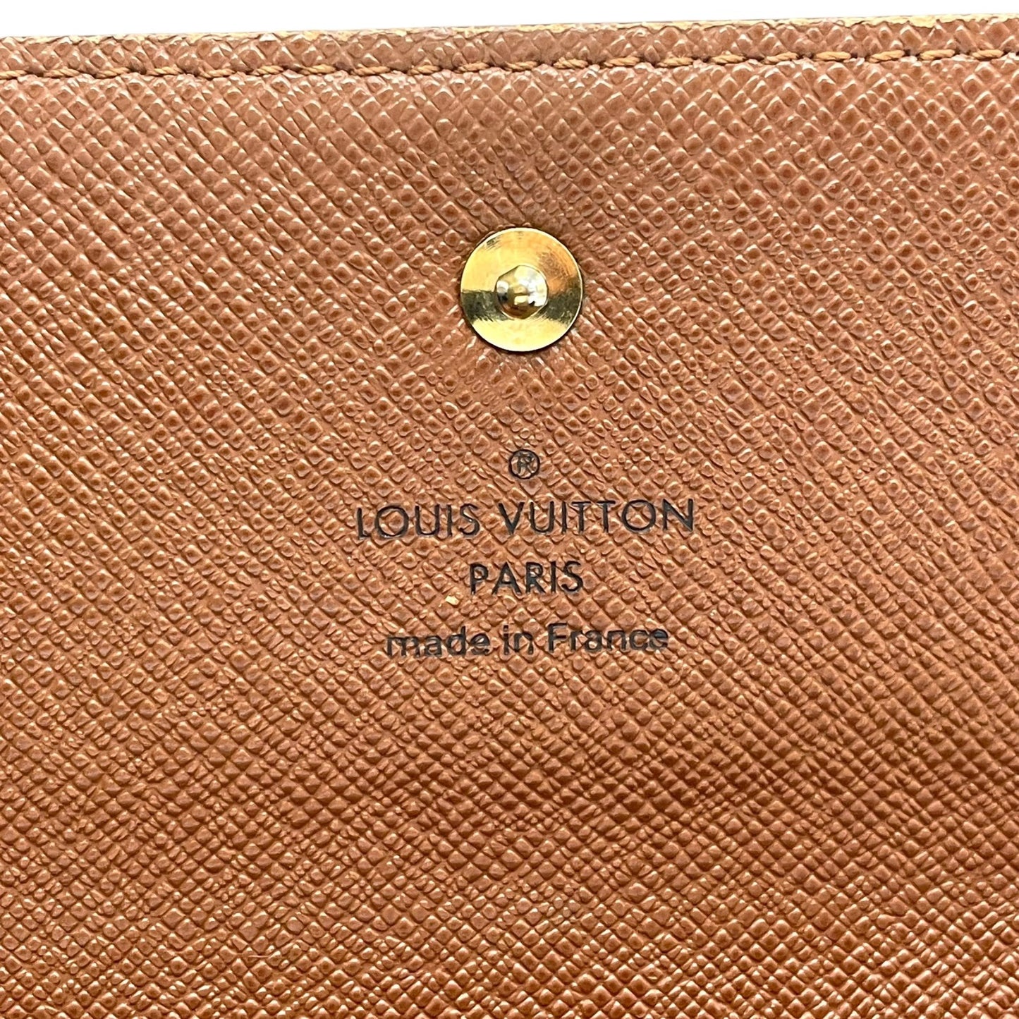 ルイ・ヴィトン LOUIS VUITTON LV モノグラム ポルトトレゾール インターナショナル M61215 長財布 茶色 ブラウン レザー 金金具 ゴールド シリアル刻印 W1