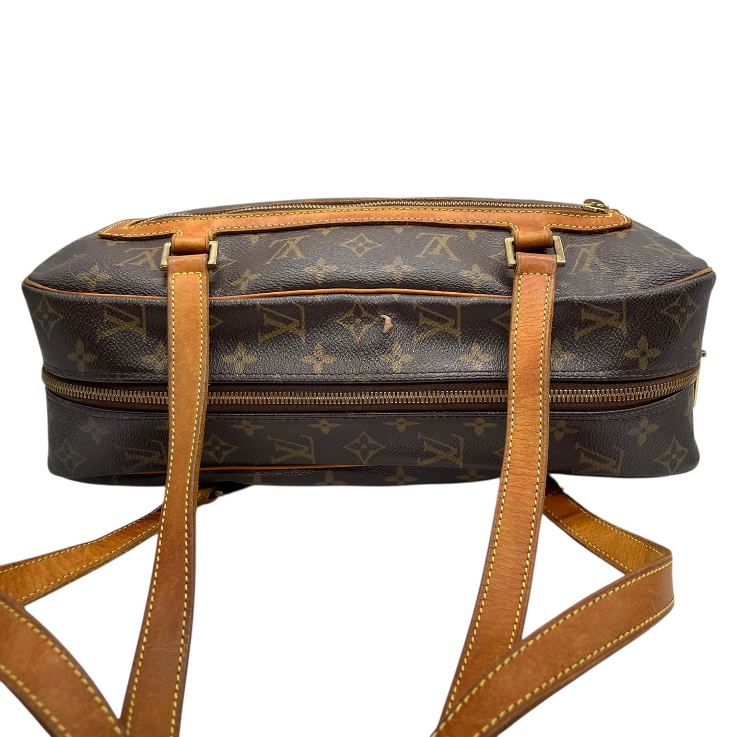 Authentic LOUIS VUITTON Monogram Cite Shoulder Bag M51181 Brown PVC Leather Gold Hardware Tote Bag Men's Women's Shoulder Strap