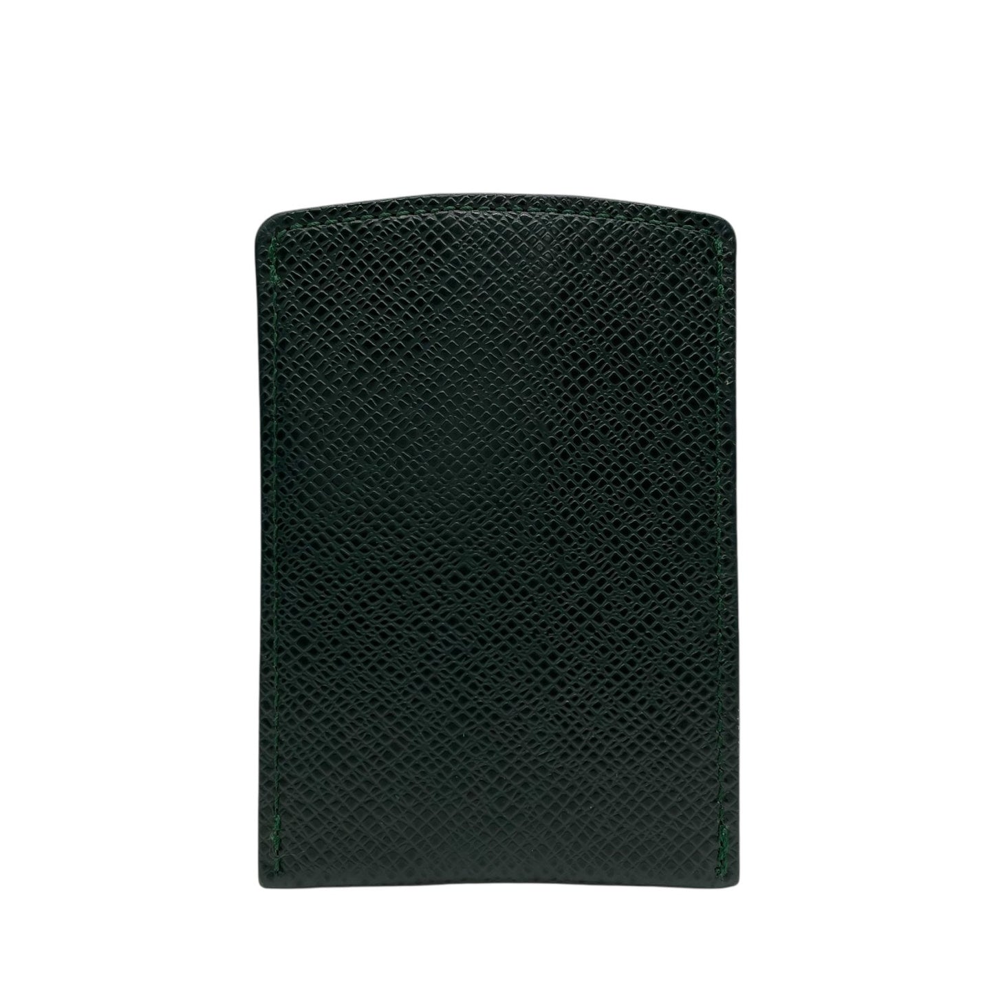 美品 LOUIS VUITTON ルイヴィトン タイガ エテュイ カルト デヴィジット トワレット カードケース M30544 緑 グリーン レザー 定期ケース メンズ ビジネス W3